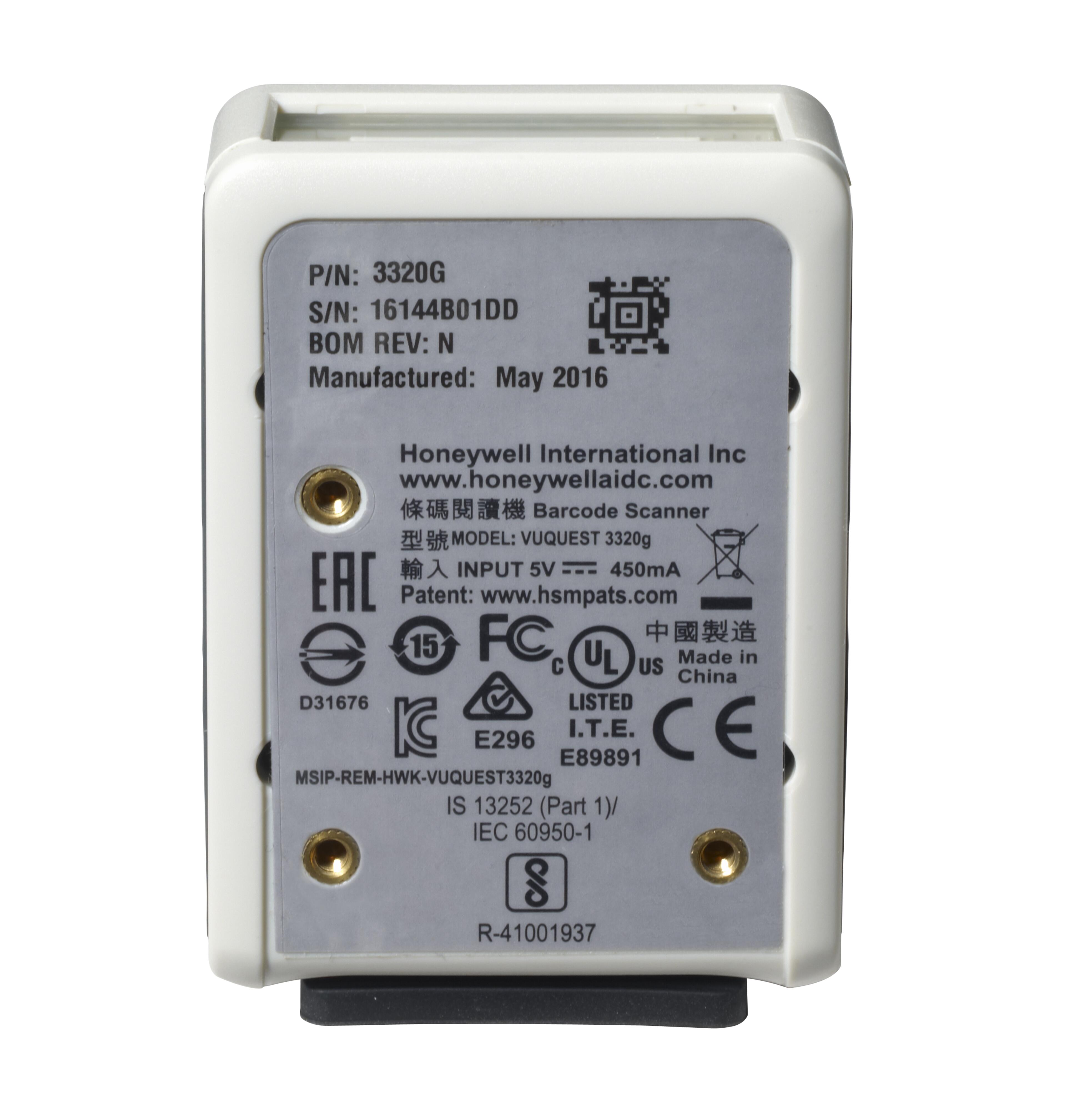 Kit lecteur USB Honeywell Vuquest 3320g