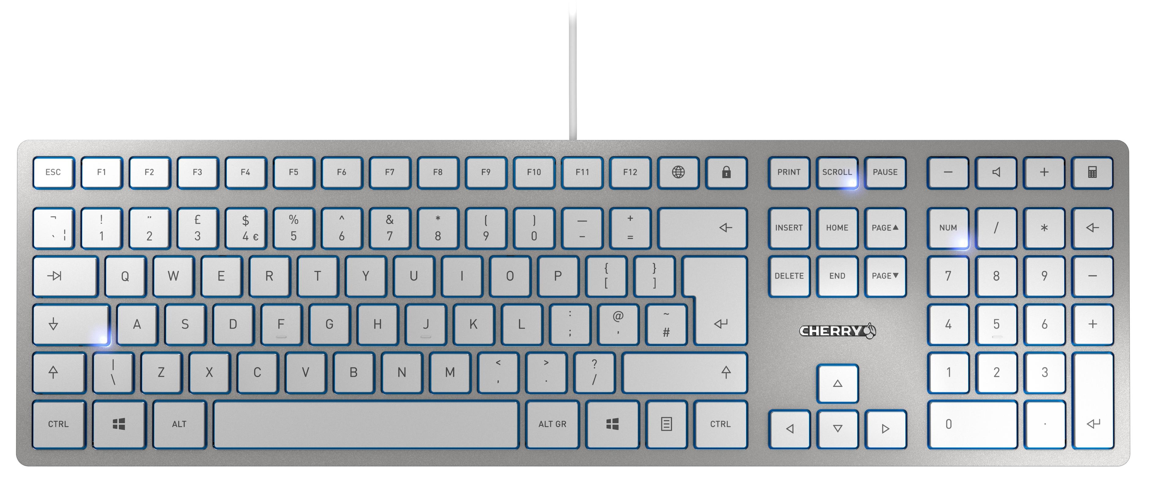 CHERRY KC 6000 SLIM Keyboard Silver