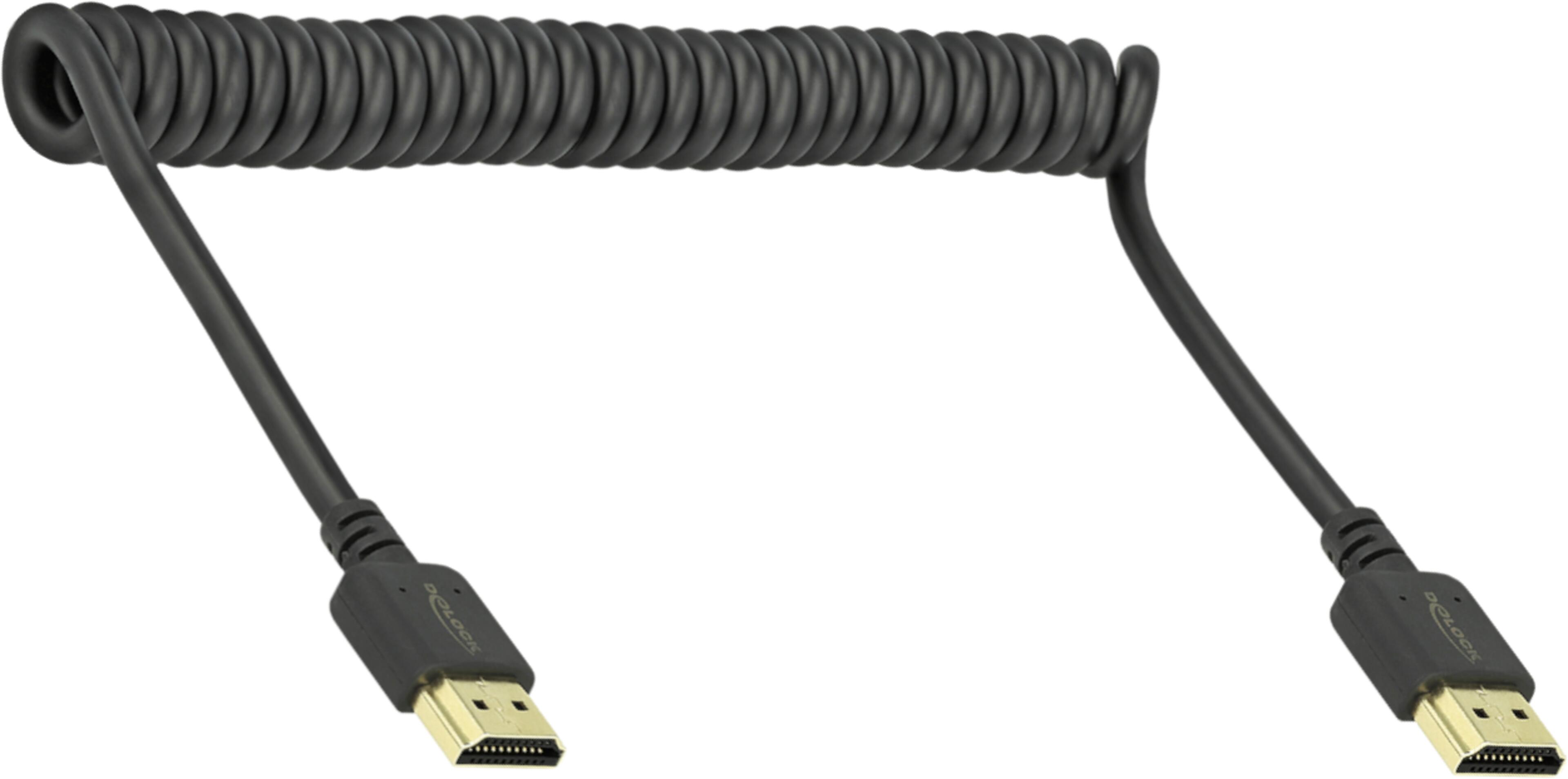 Cavo a spirale HDMI Delock 0,4 m