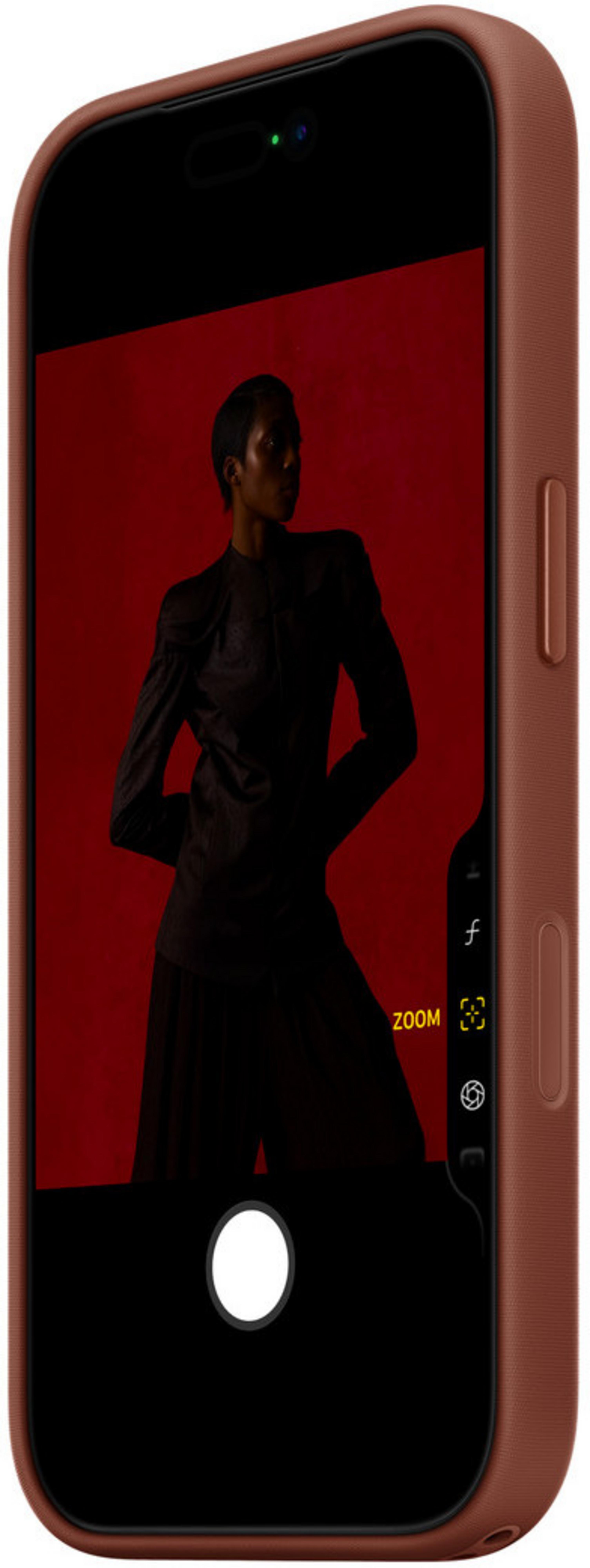 Coque tissage tech Apple iPh17Pro sienne