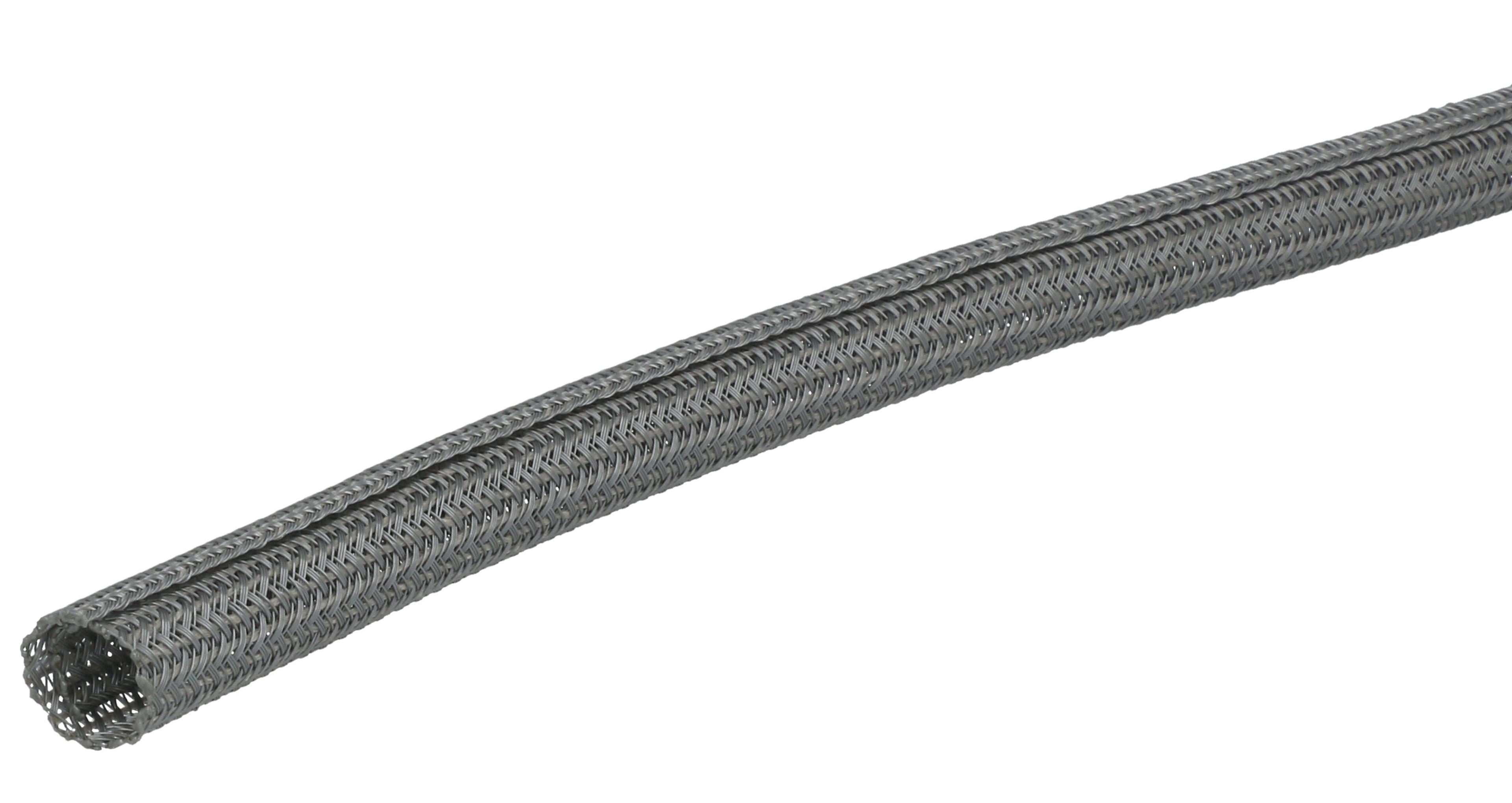 Gewebeschlauch D=13 mm 10 m grau
