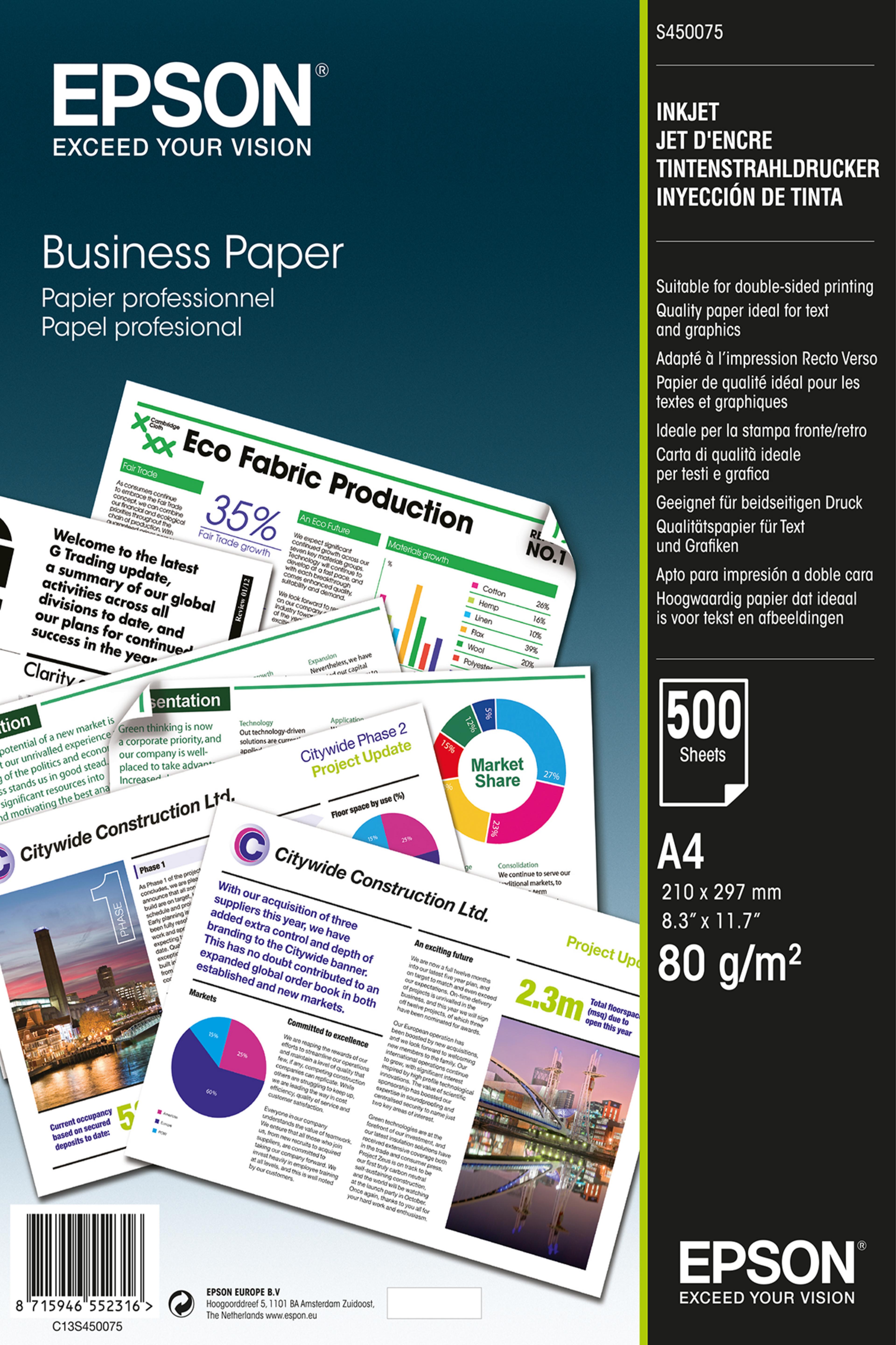 Epson A4 Business Papier 500 Blatt
