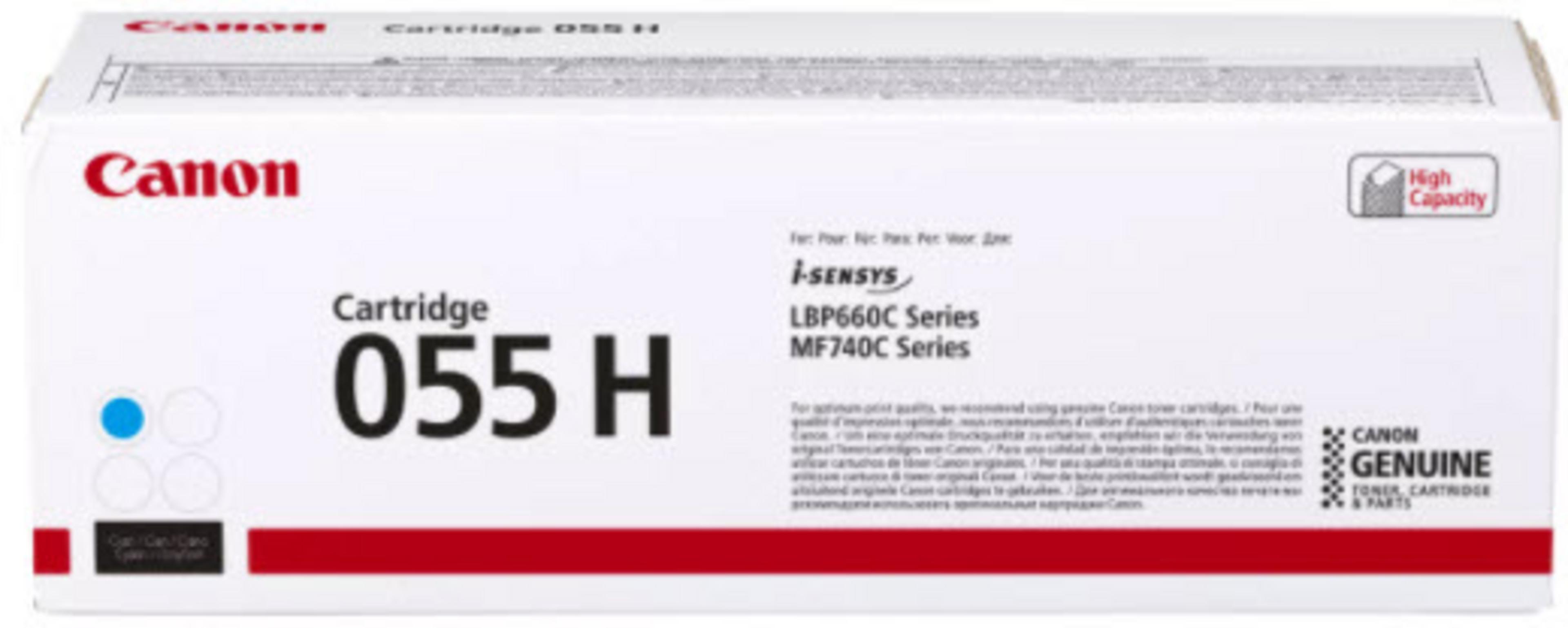Toner Canon 055H, cyan