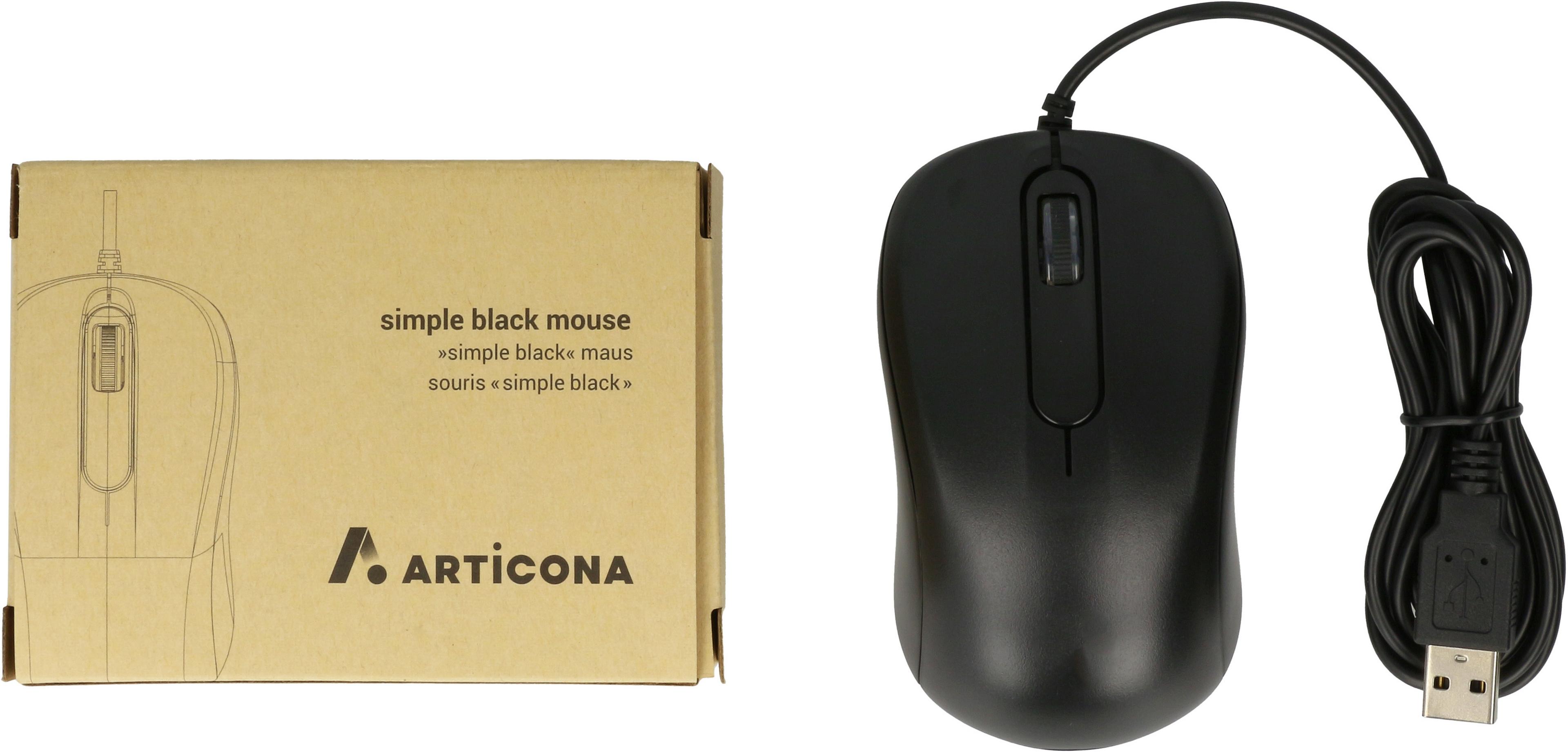 ARTICONA Simple Black Mouse