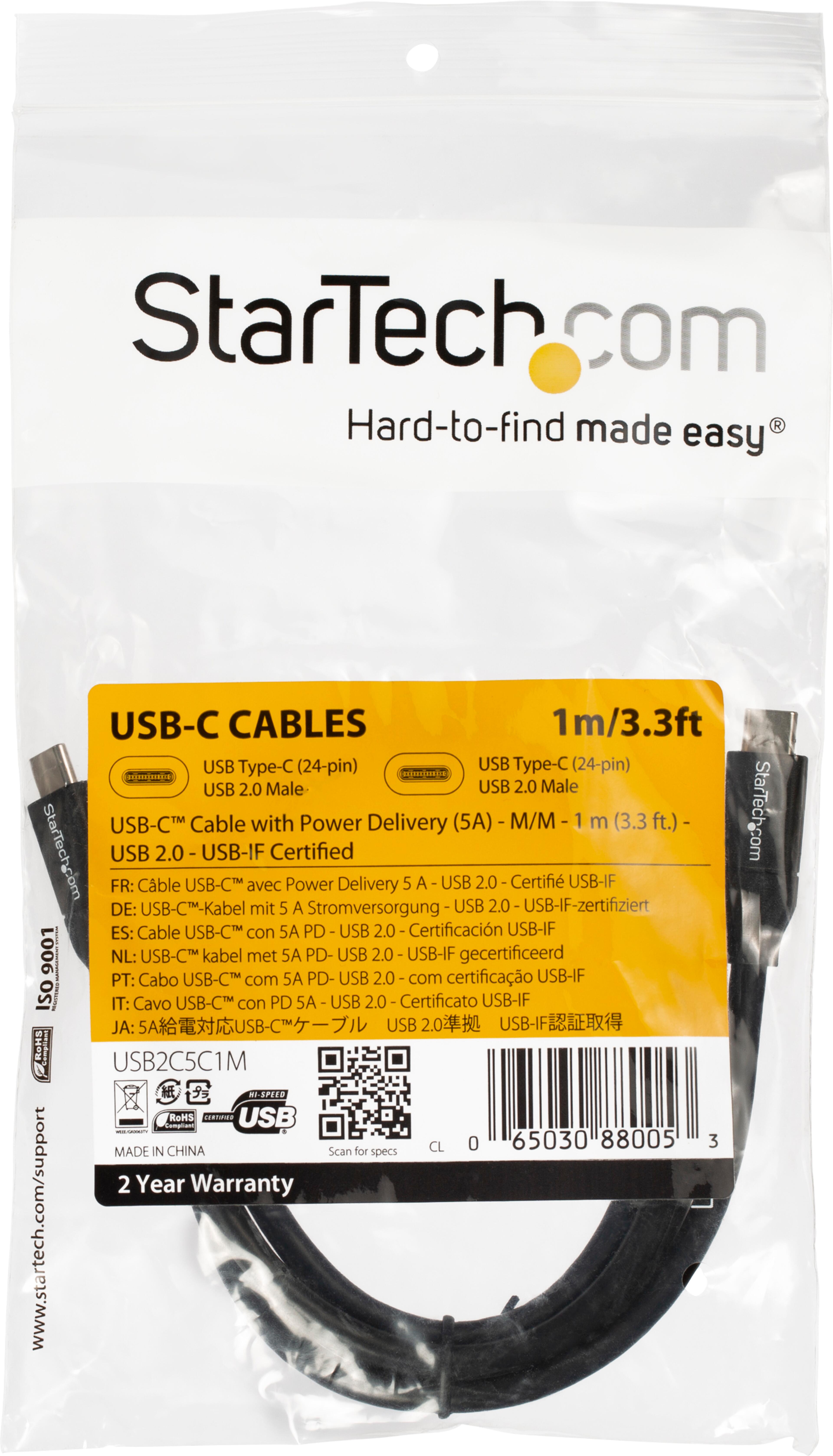 StarTech USB Typ C Kabel 1 m