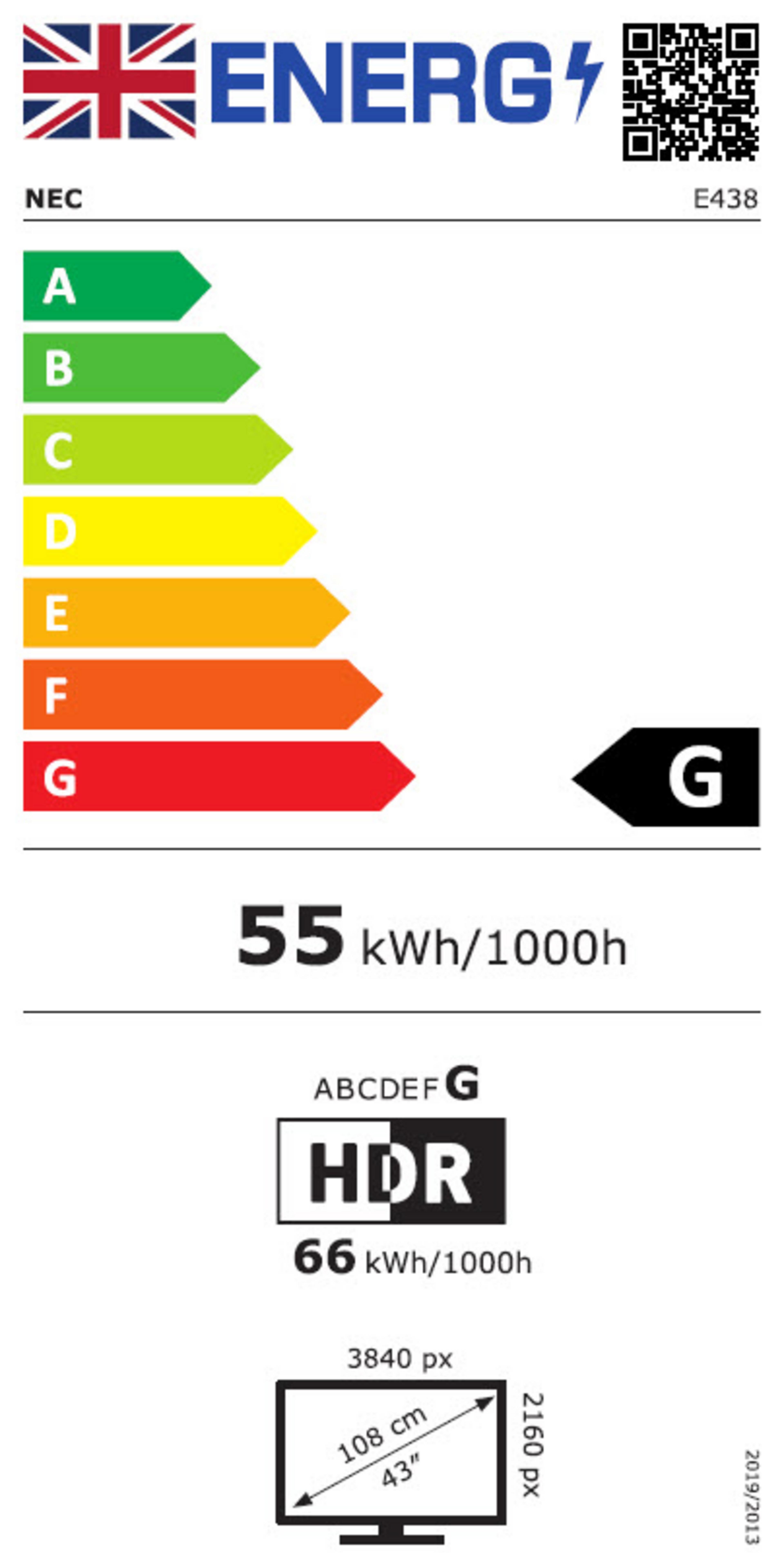 NEC MultiSync E438 Display