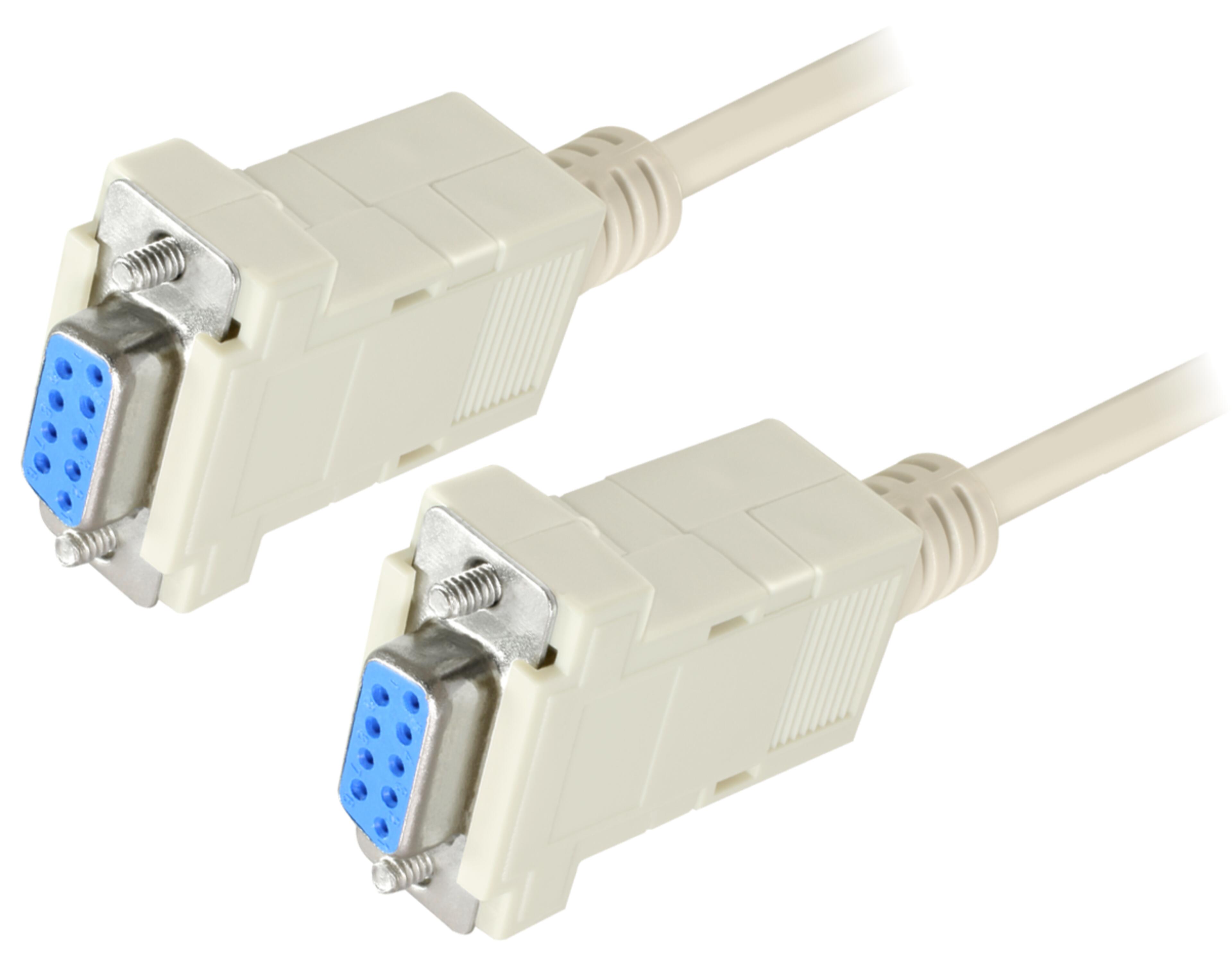 Delock Mull Modem Cable DB9/f-DB9/f 1.8m