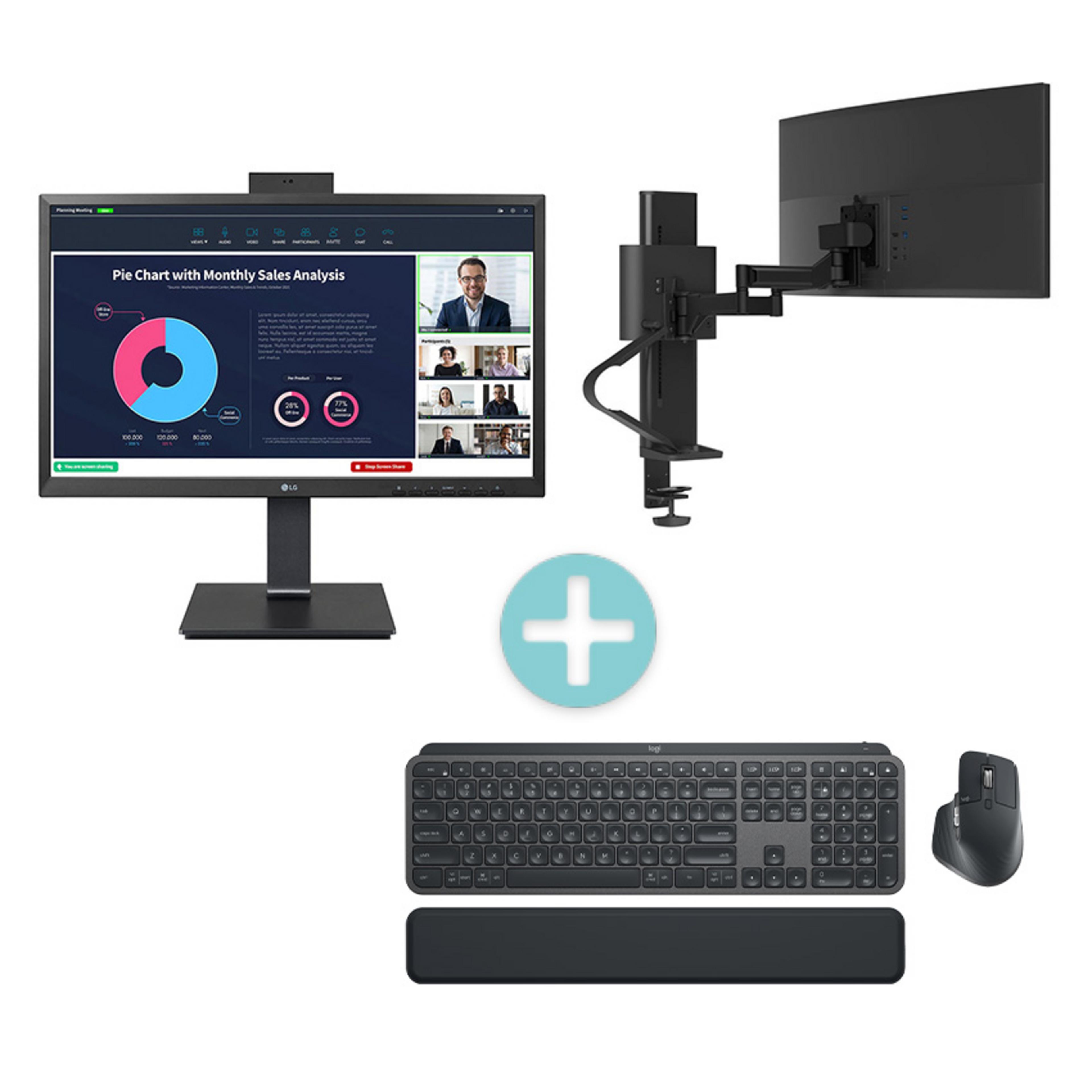 LG 24BP750C Monitor Bundle