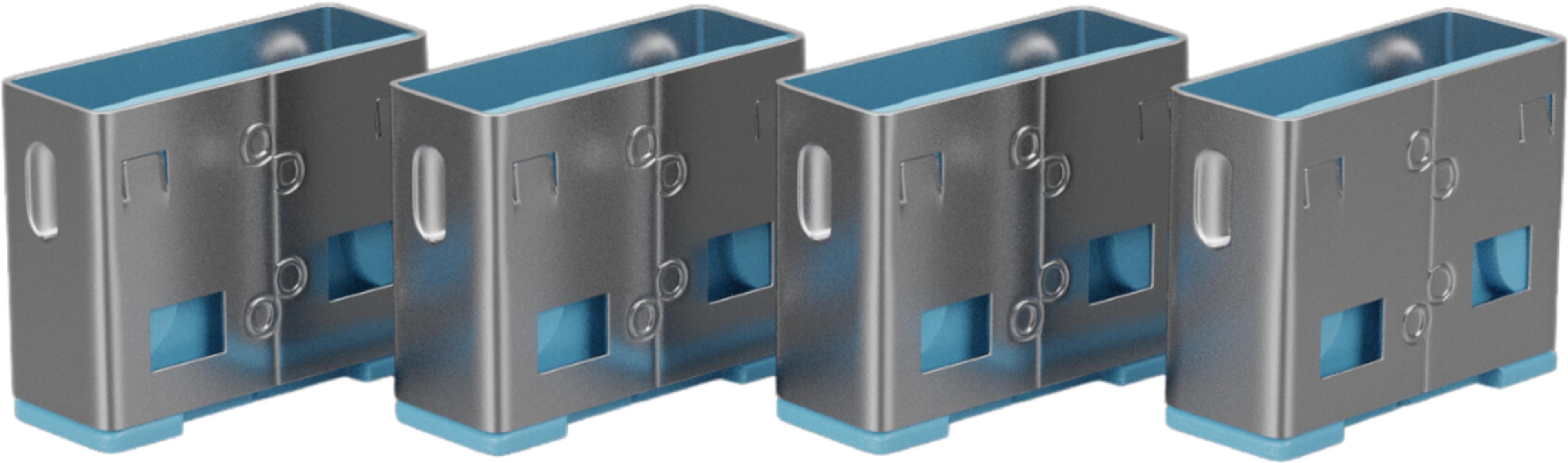 LINDY USB-A Port Blocker 4x/1x Key