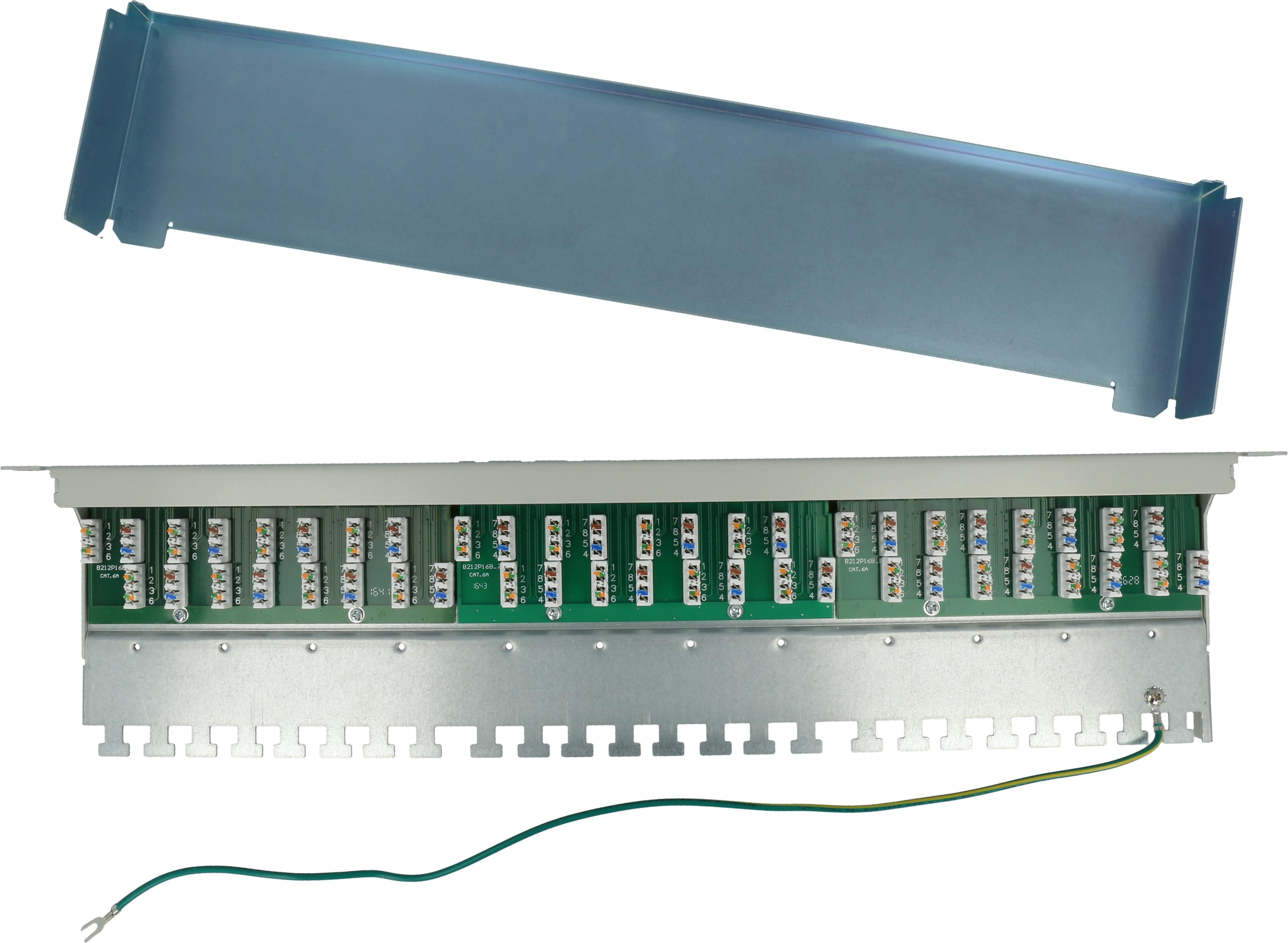 Patch Panel RJ45 24-port LSA+ Cat6a