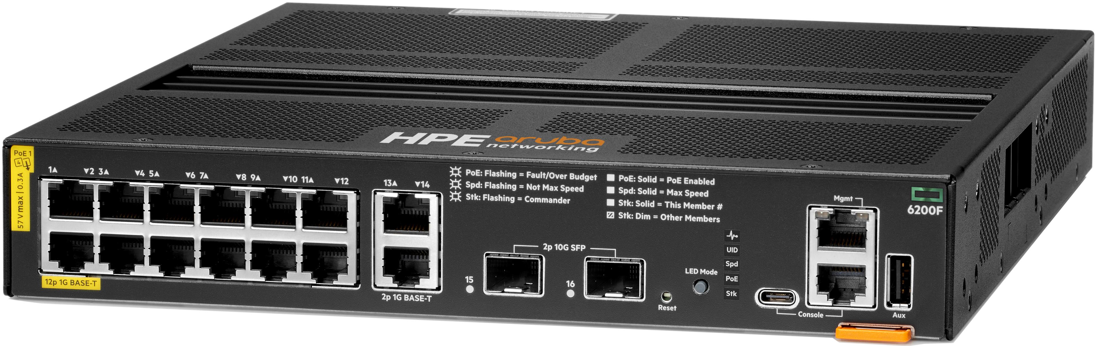 HPE Aruba 6200F 12G PoE 139W Switch