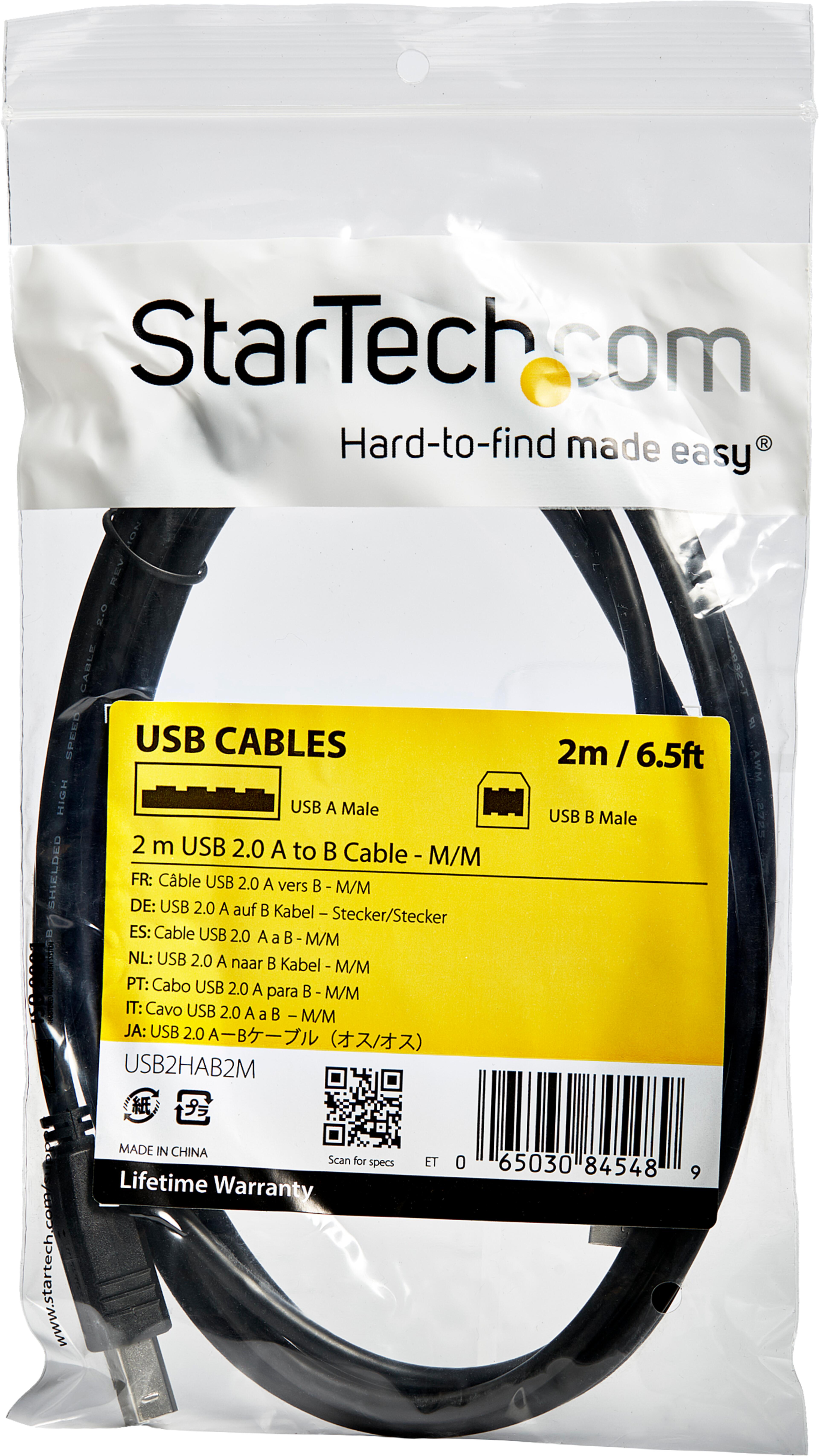 StarTech USB-A - B Cable 2m