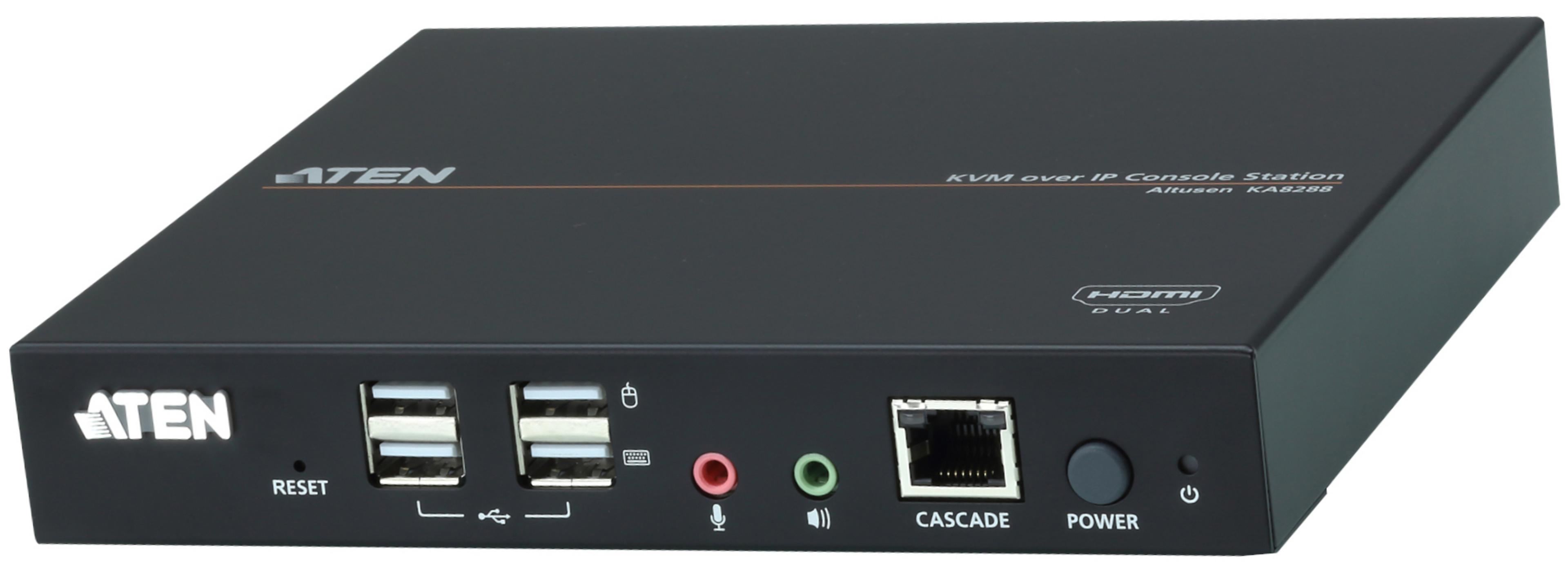 ATEN Dual HDMI KVM over IP Console Stat.