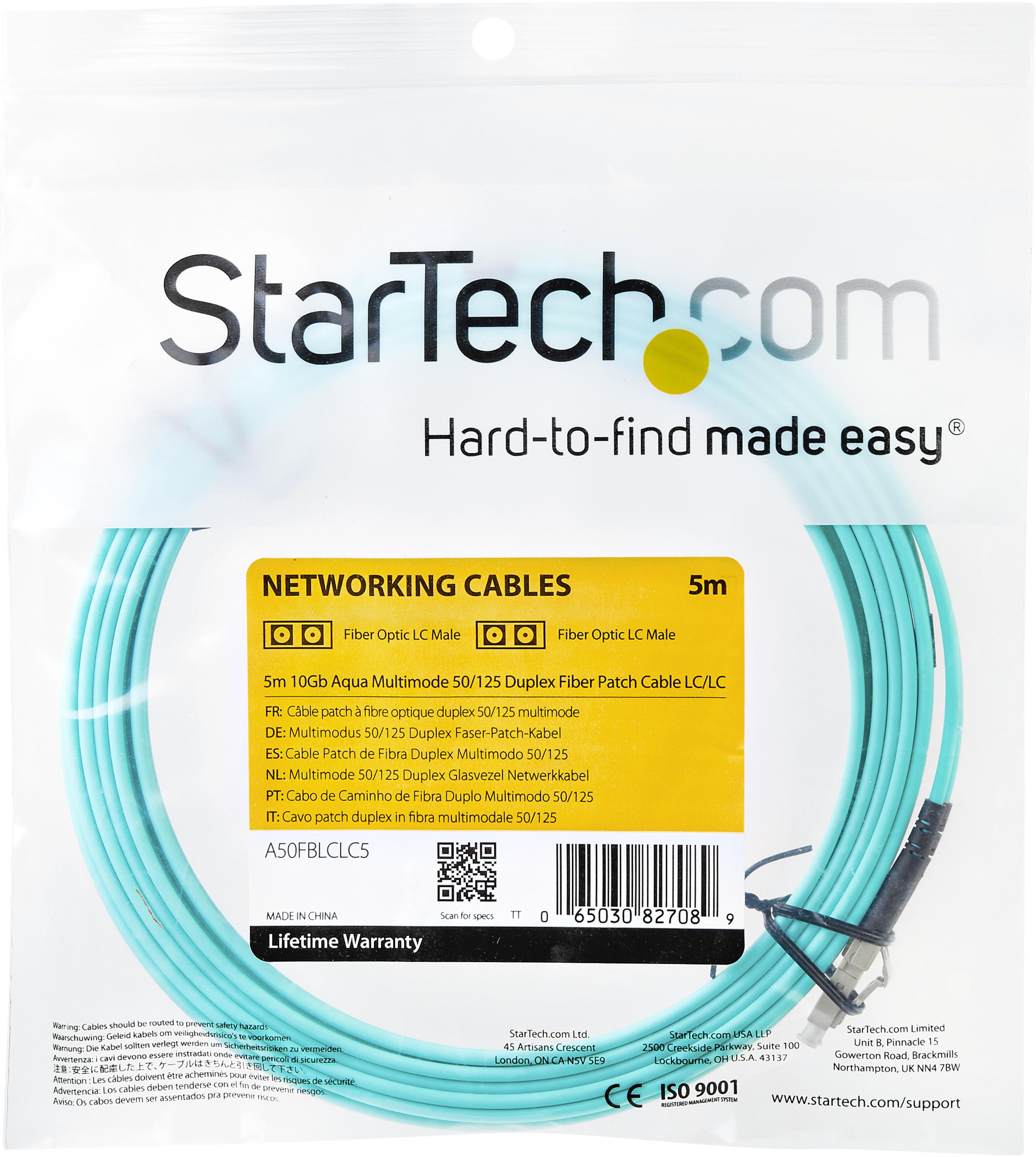 FO Duplex Patch Cable LC-LC 50/125µ 5m