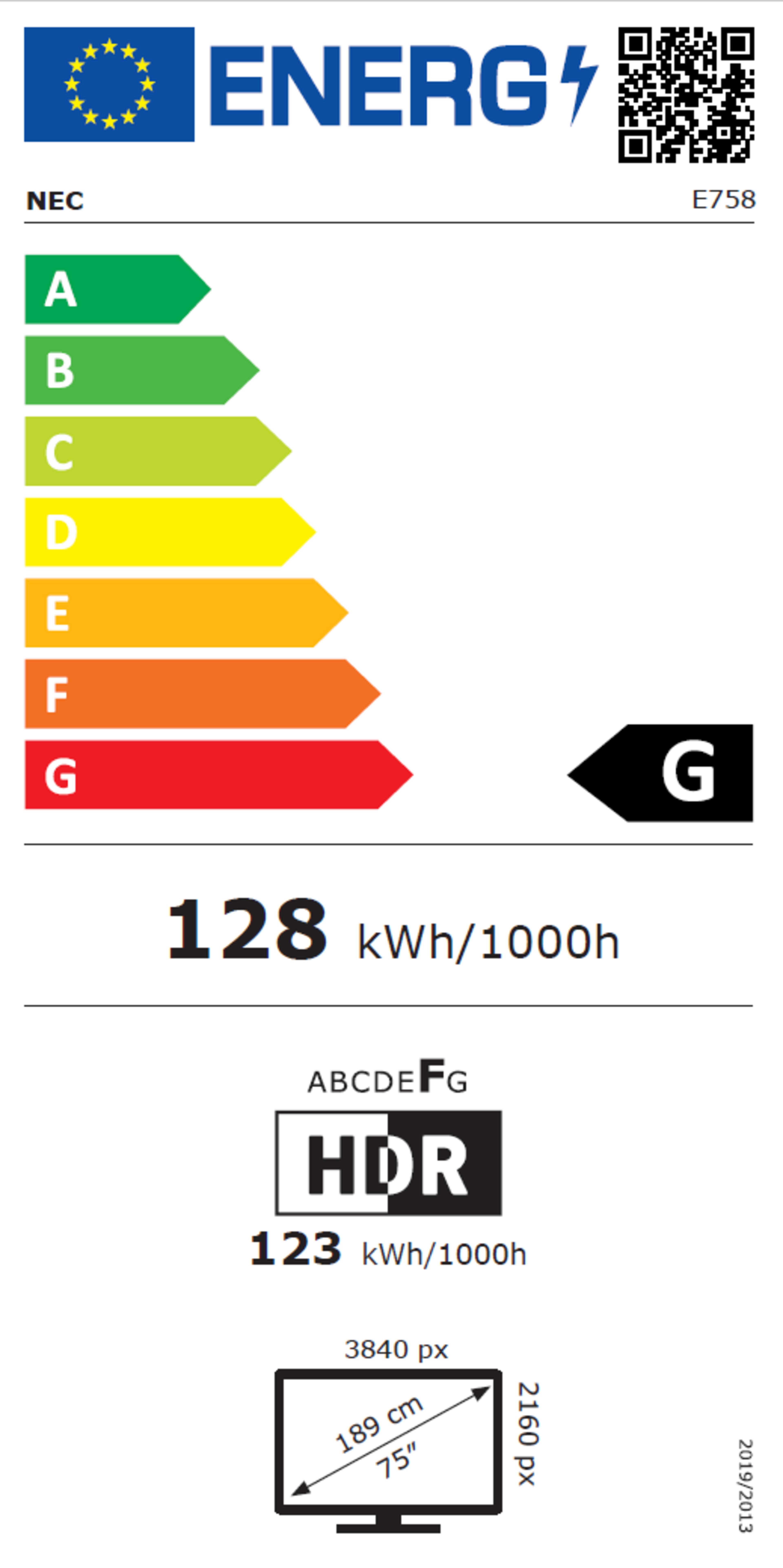 NEC MultiSync E758 Display