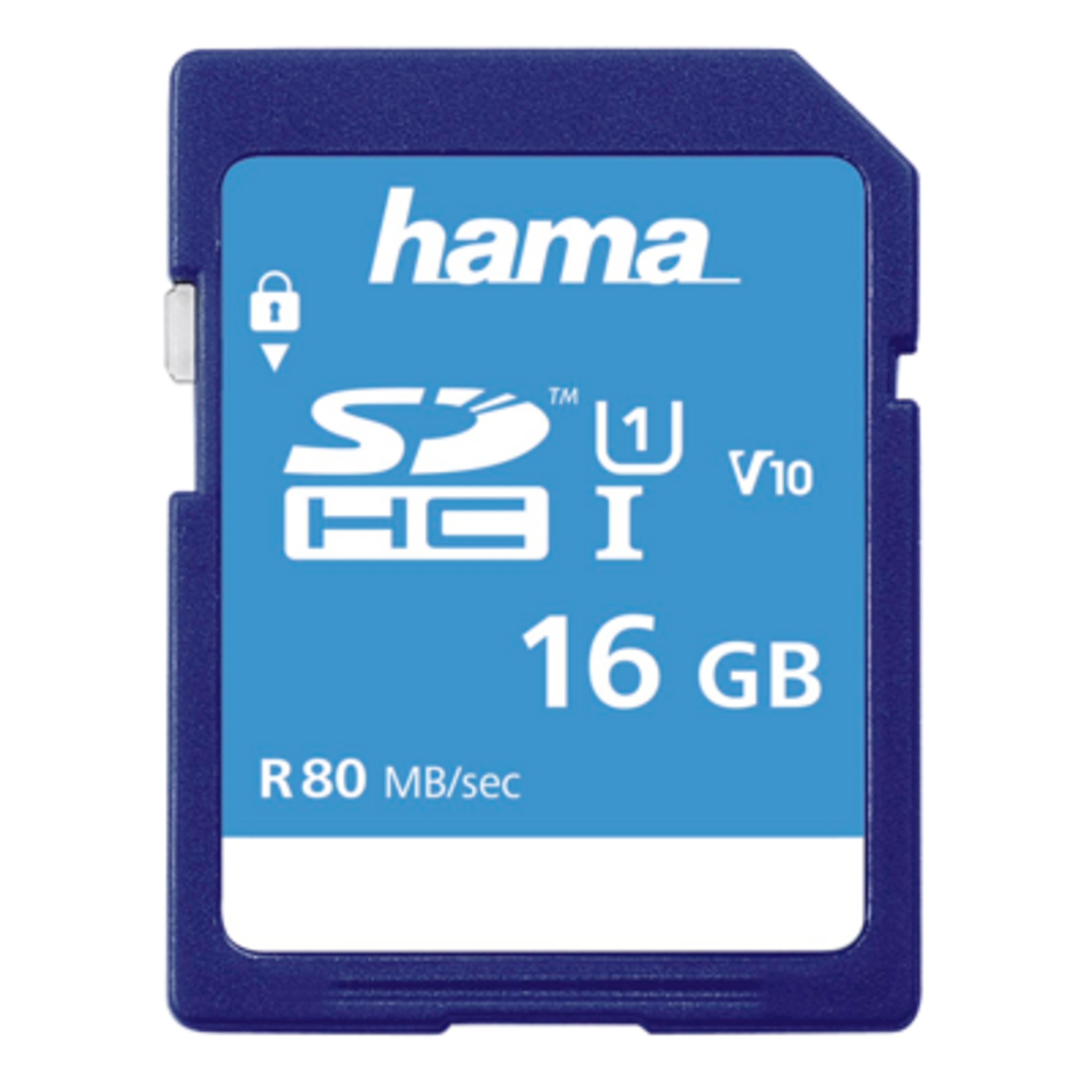 Hama Memory Fast SDHC Card 16GB