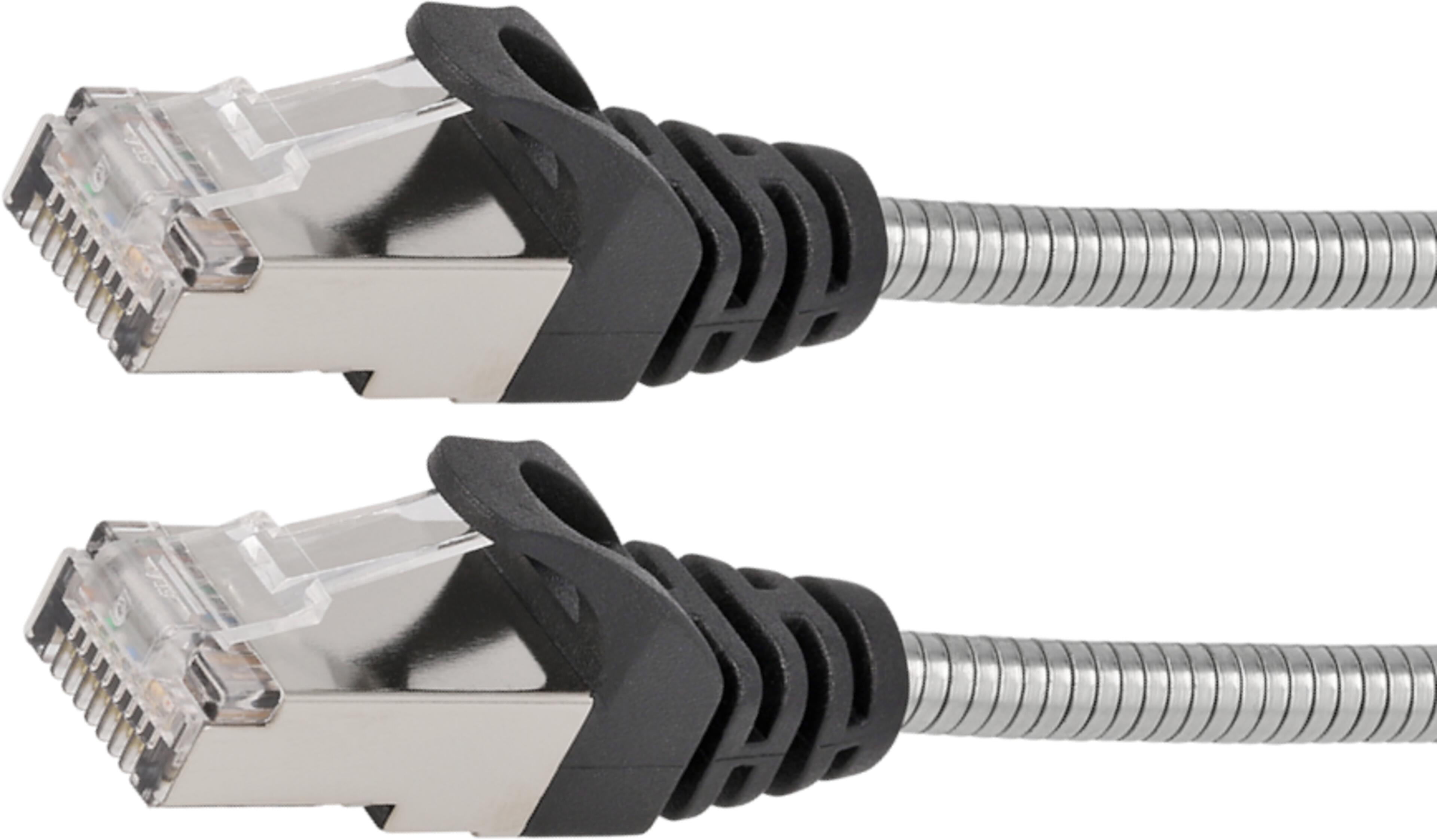 Patch kabel RJ45 U/FTP Cat6a 2m stríbrný