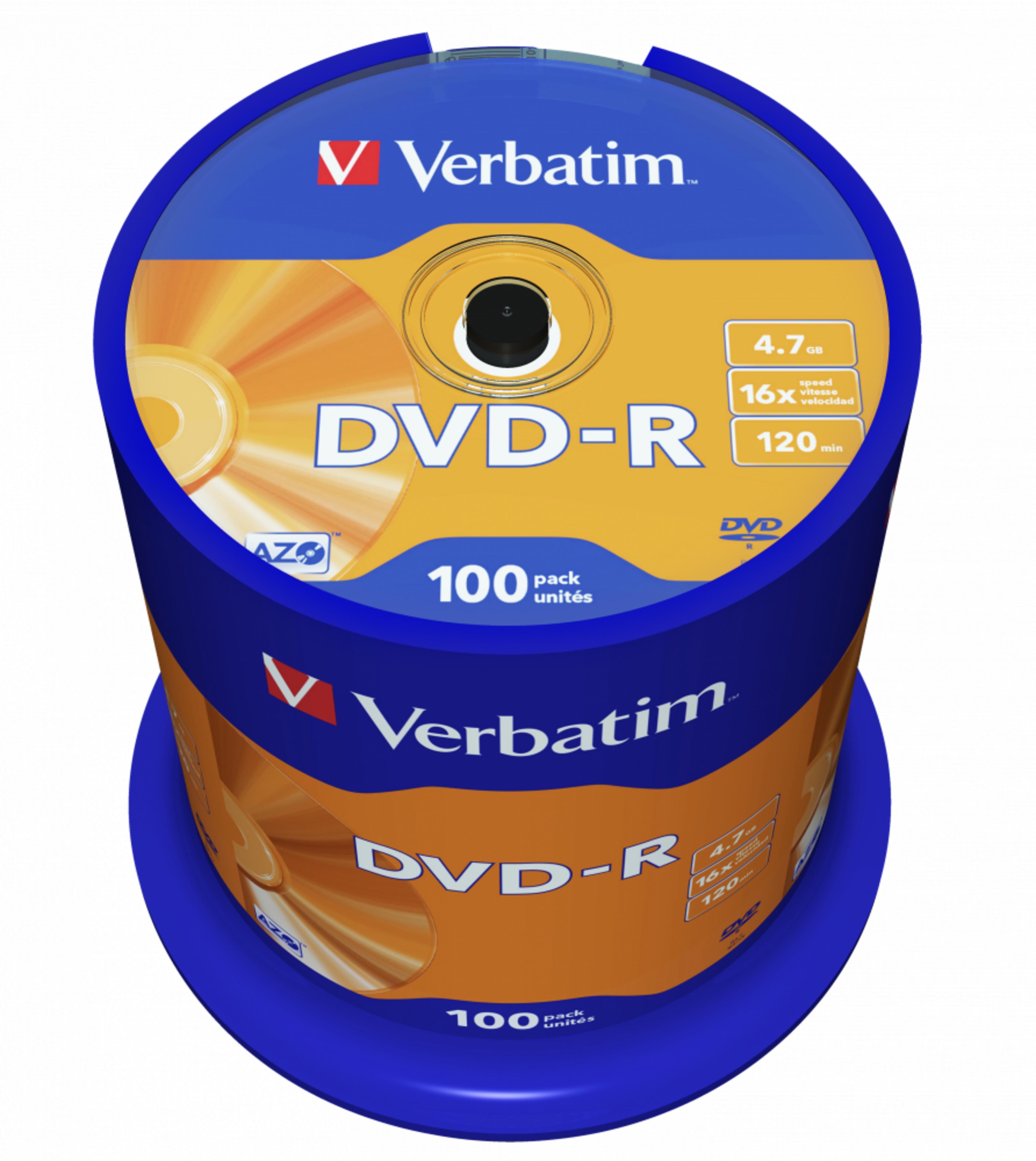 Verbatim DVD-R 4.7GB 16x SP 100-pack