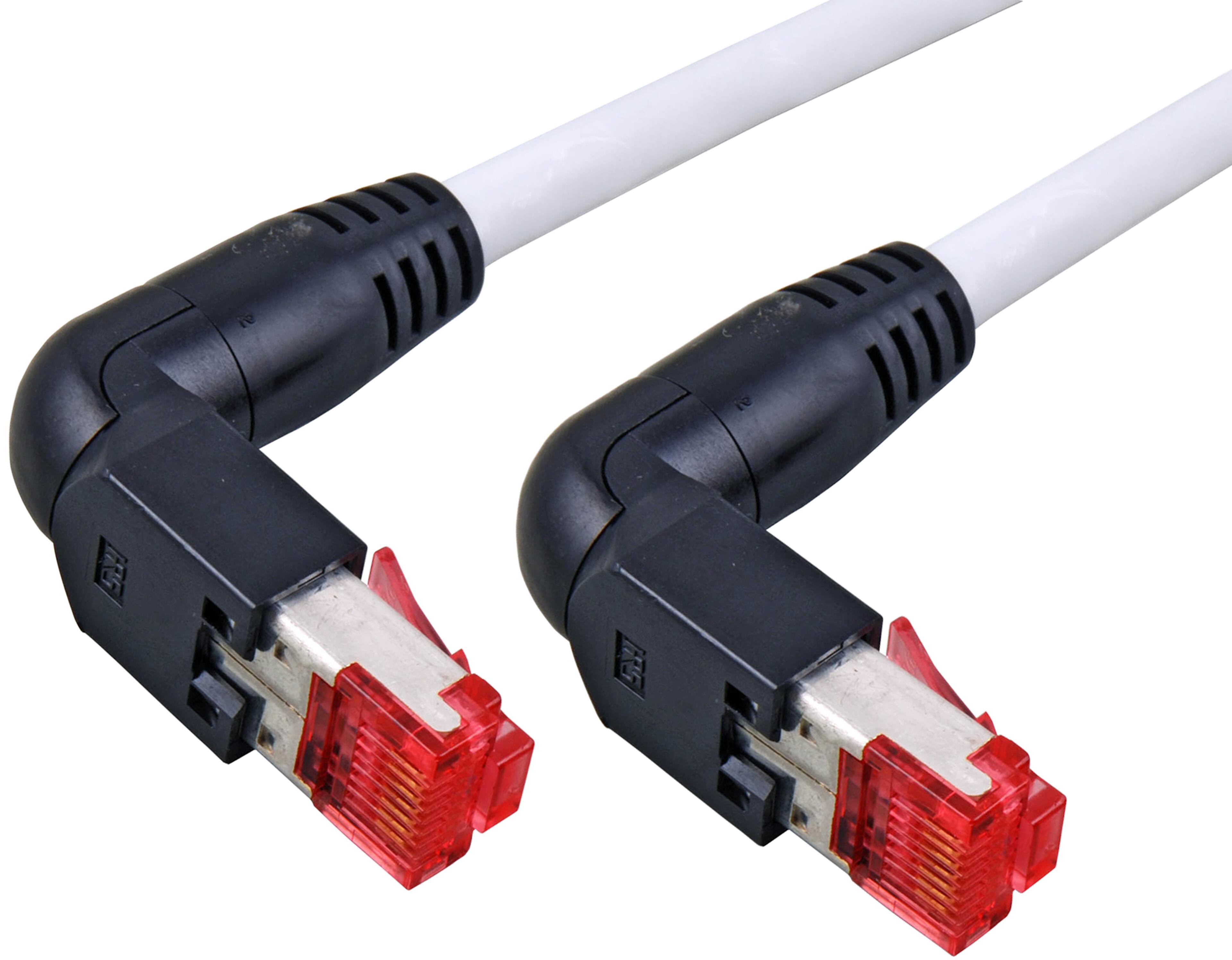 Patch Cable RJ45 90° S/FTP Cat6 2m
