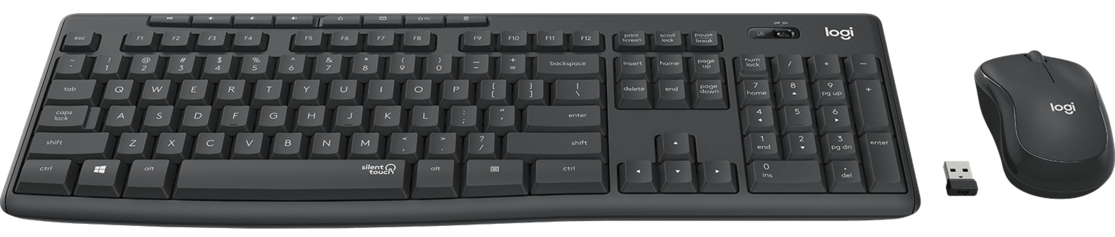 Logitech MK295 Silent Keyboard Mouse Set