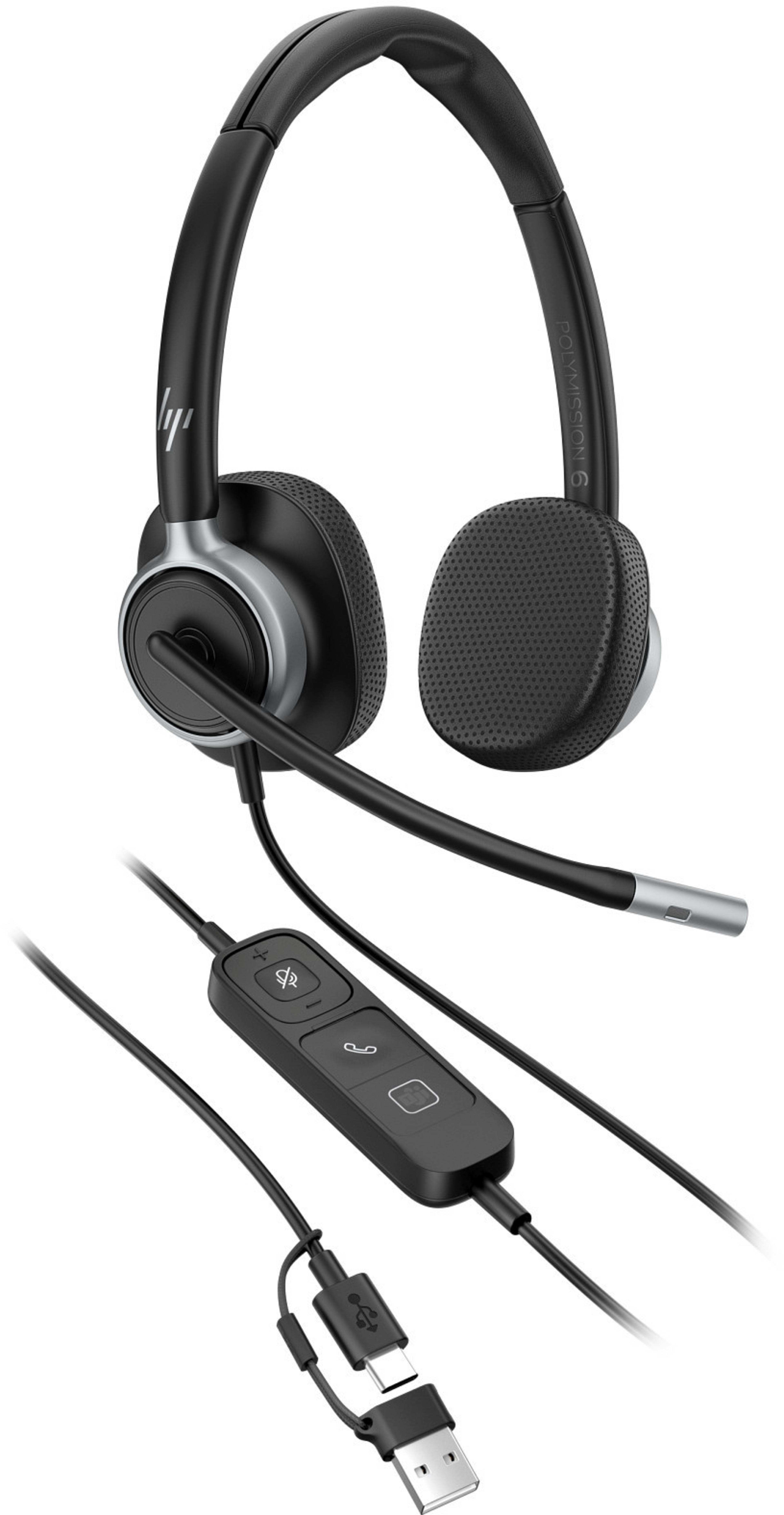 Buy HP Poly Mission 625 Dual Headset (C01C6AA#AC3)