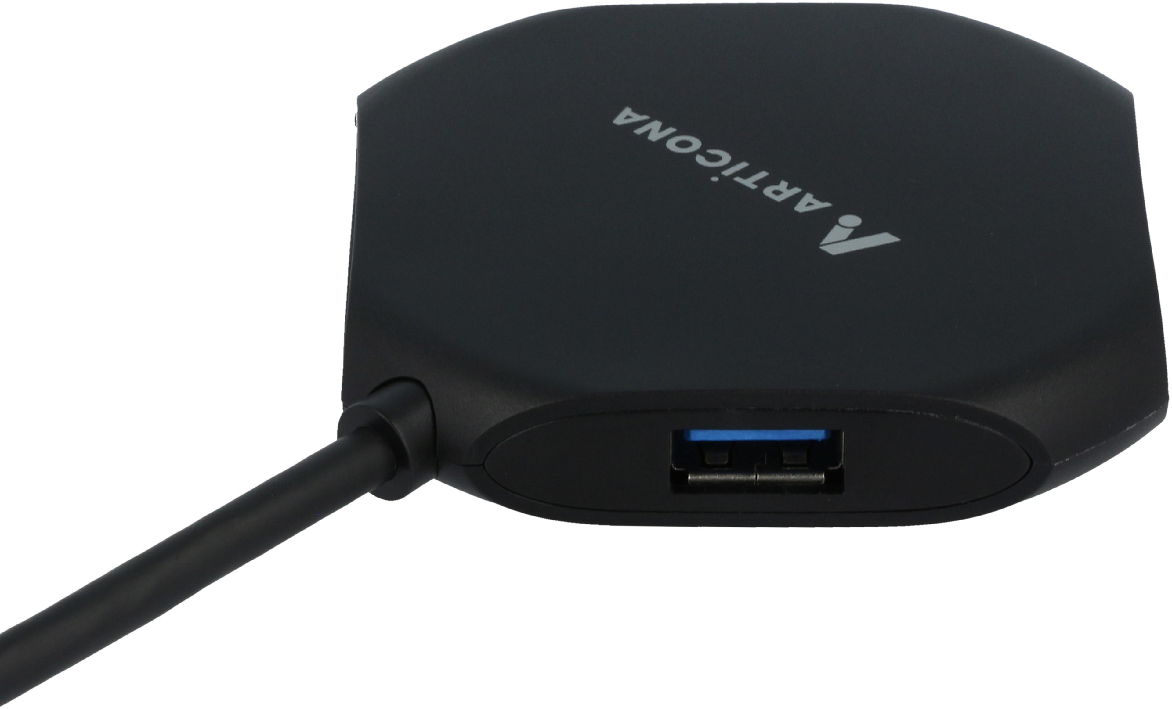 ARTICONA USB Hub 3.0 4-port USB-C Black