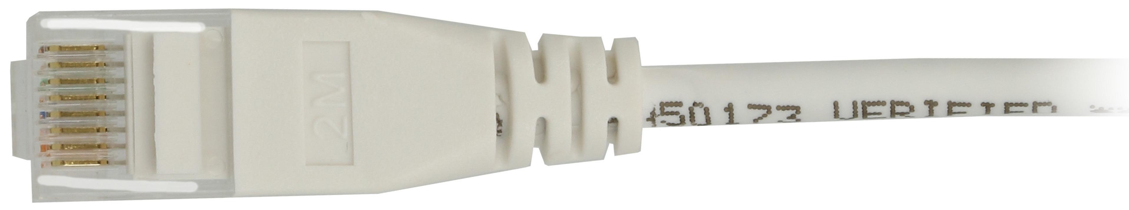 Patchkabel RJ45 U/UTP Cat6a 5 m weiß