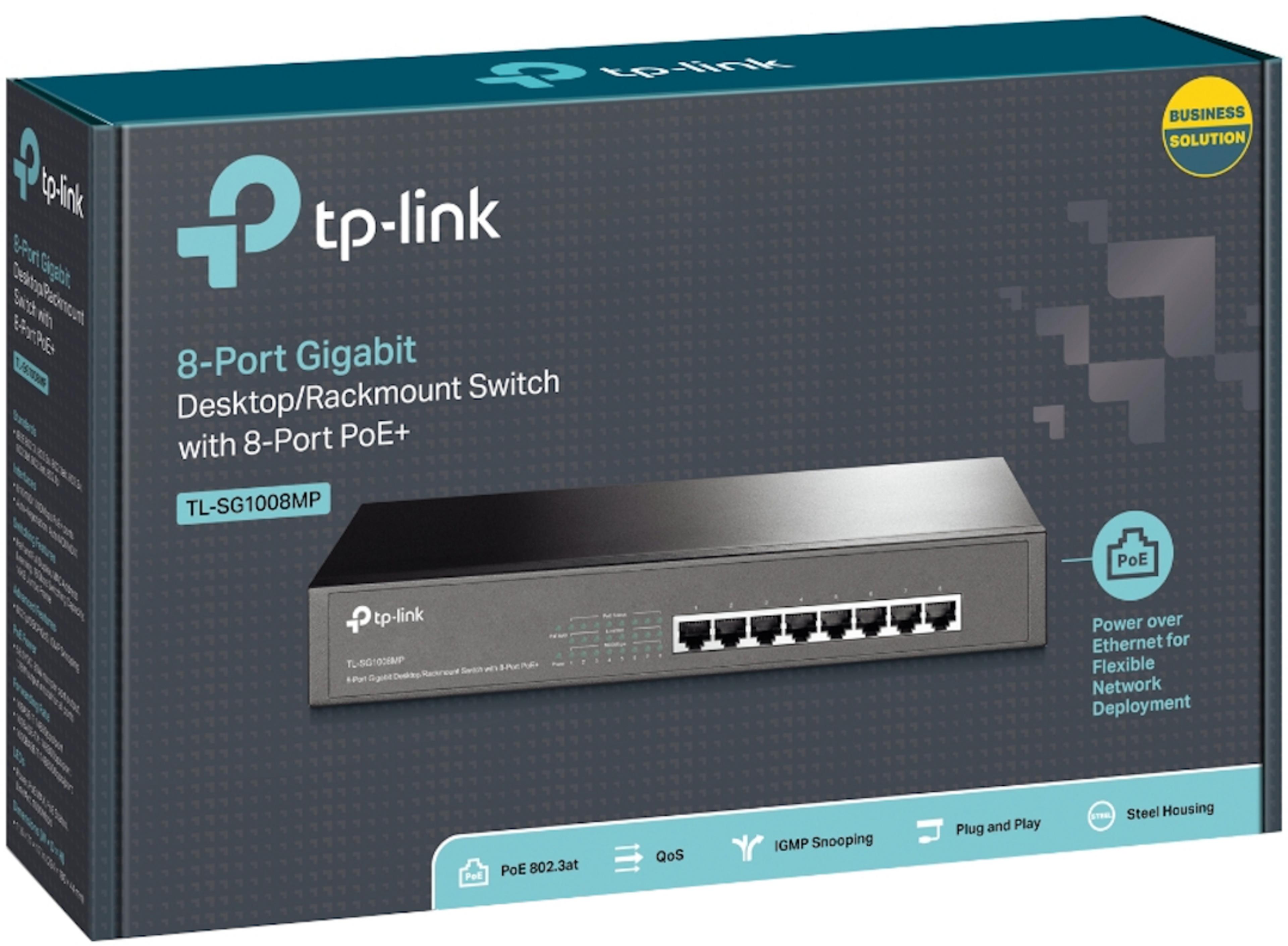TP-LINK TL-SG1008MP PoE Switch