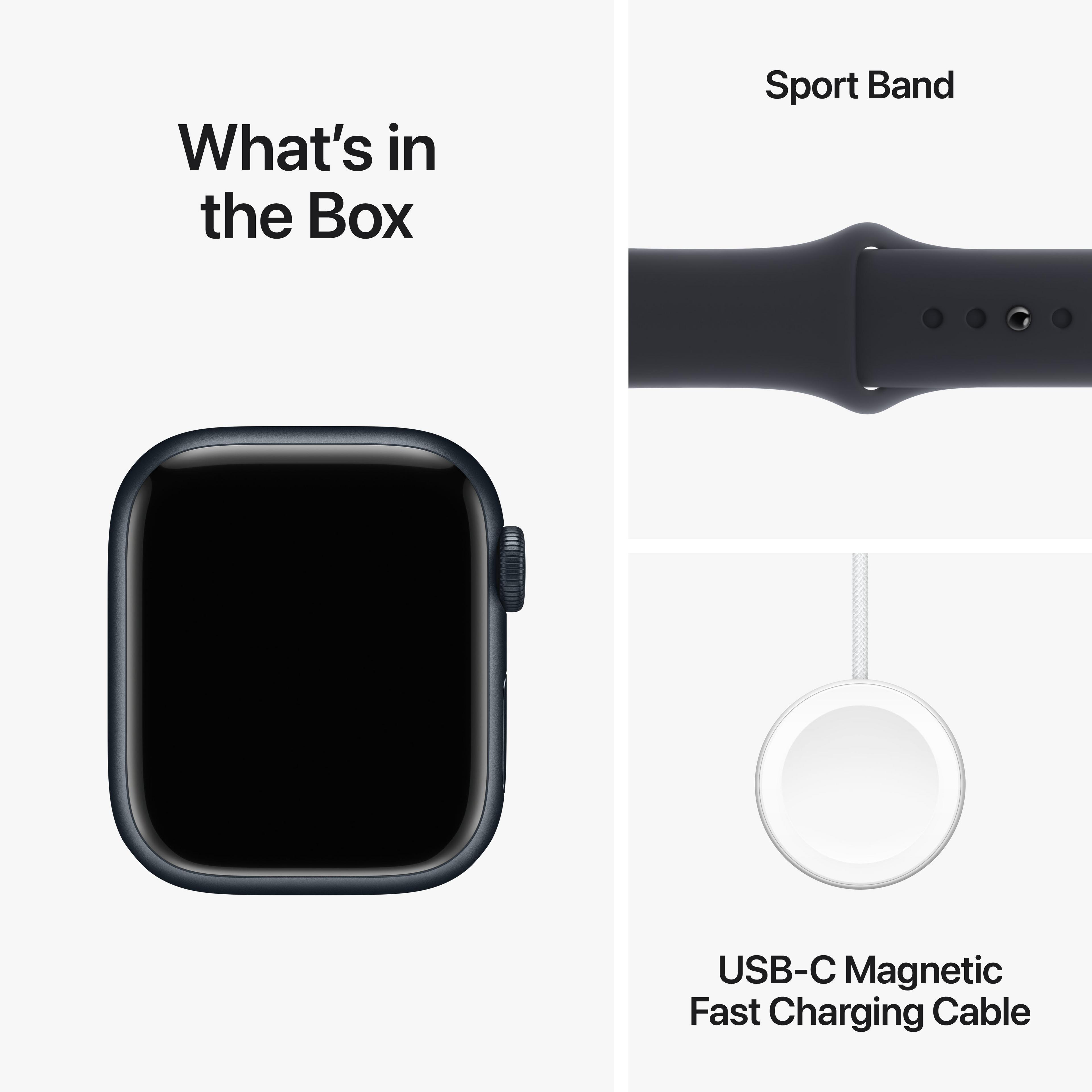 Apple Watch S9 GPS 41mm alu meia-noite