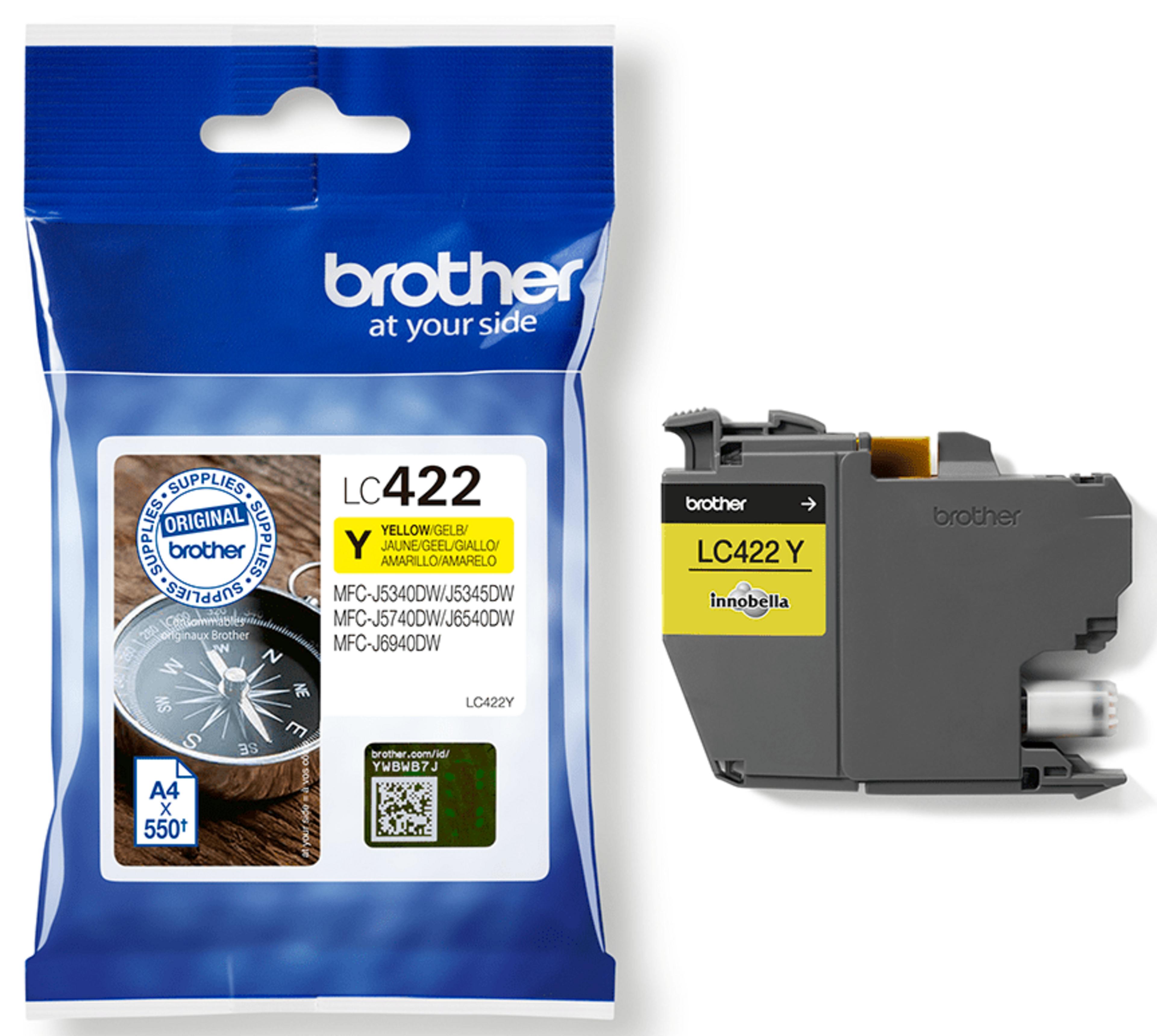 Brother LC-422Y Tinte gelb