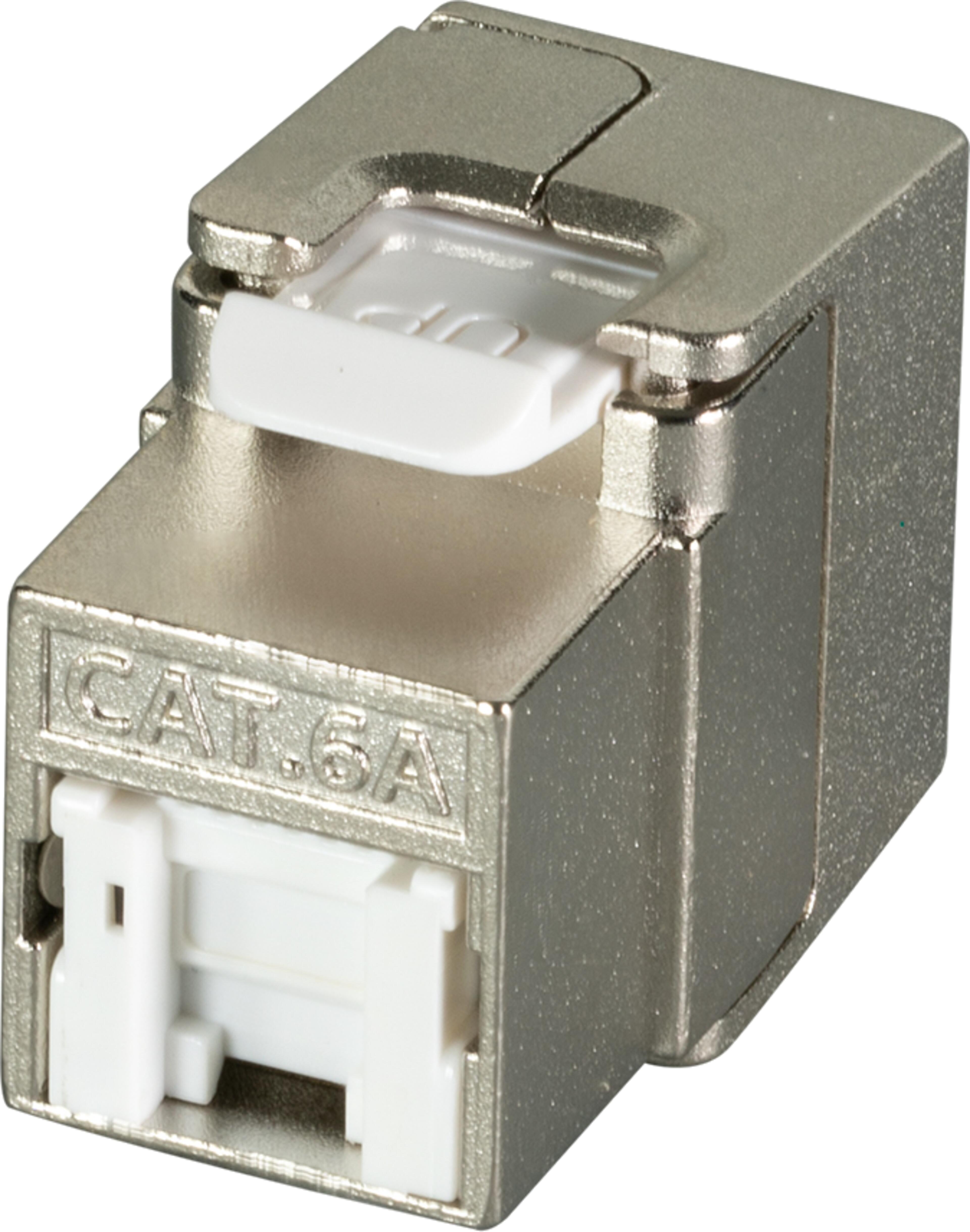 Keystone Jack 1x RJ45 STP Cat6a Short