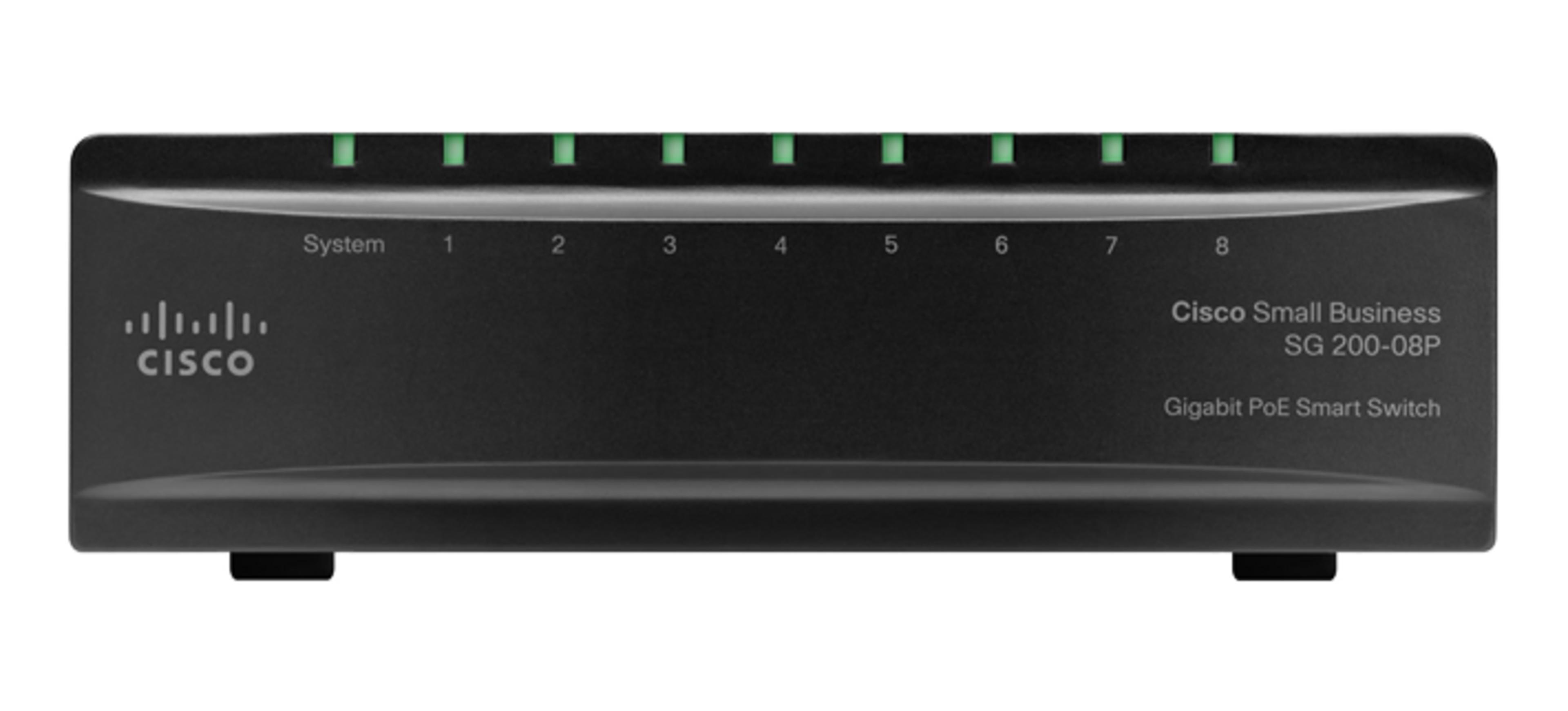 Cisco SB SG200-08P Gb PoE Smart Switch