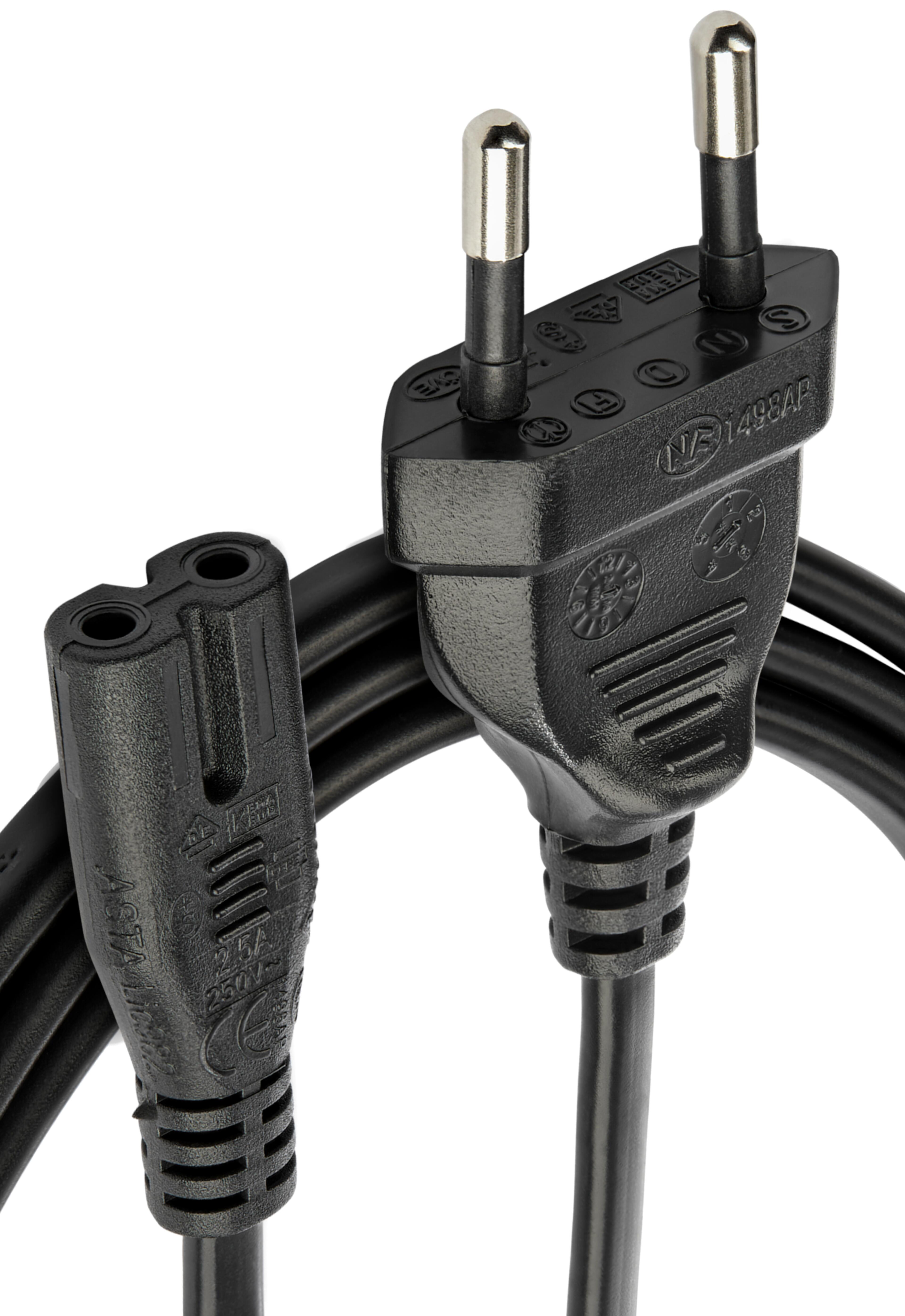 Power Cable Local/m - C7 1m Black