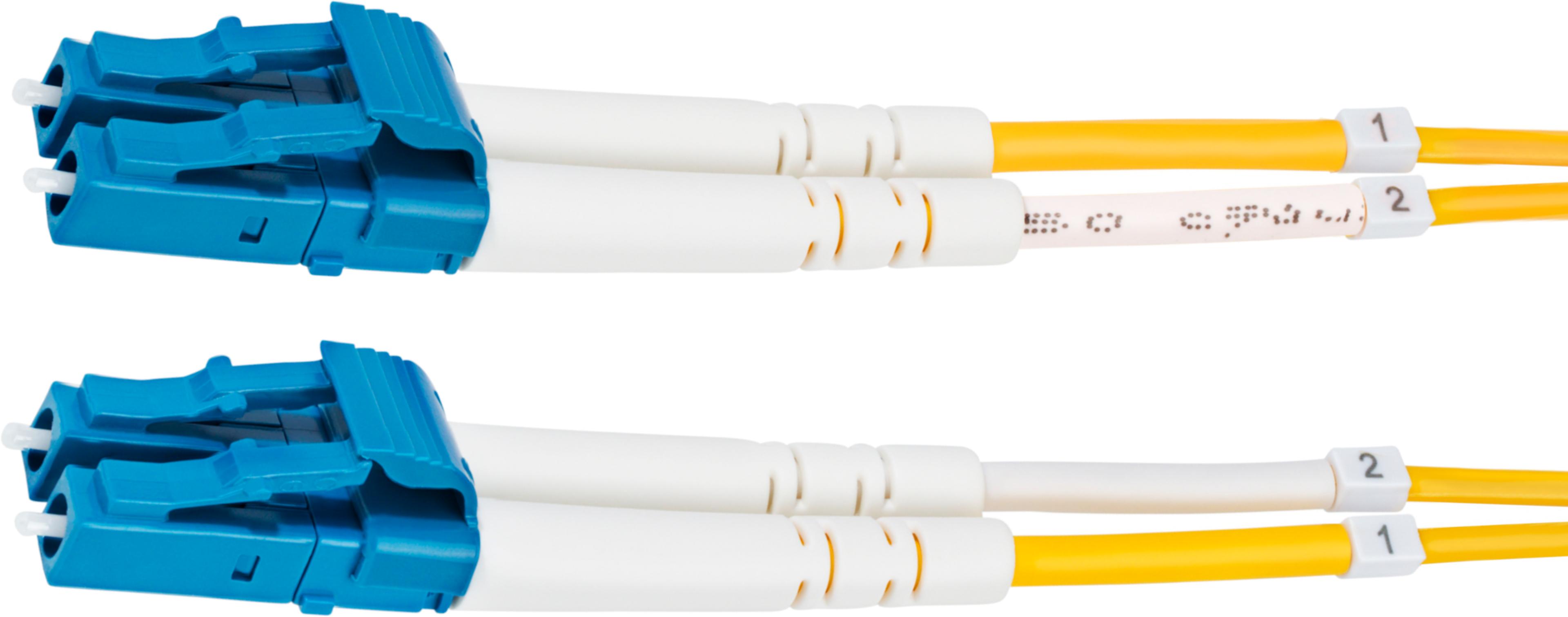 FO Duplex Patch Cable LC-LC 9/125µ 1m