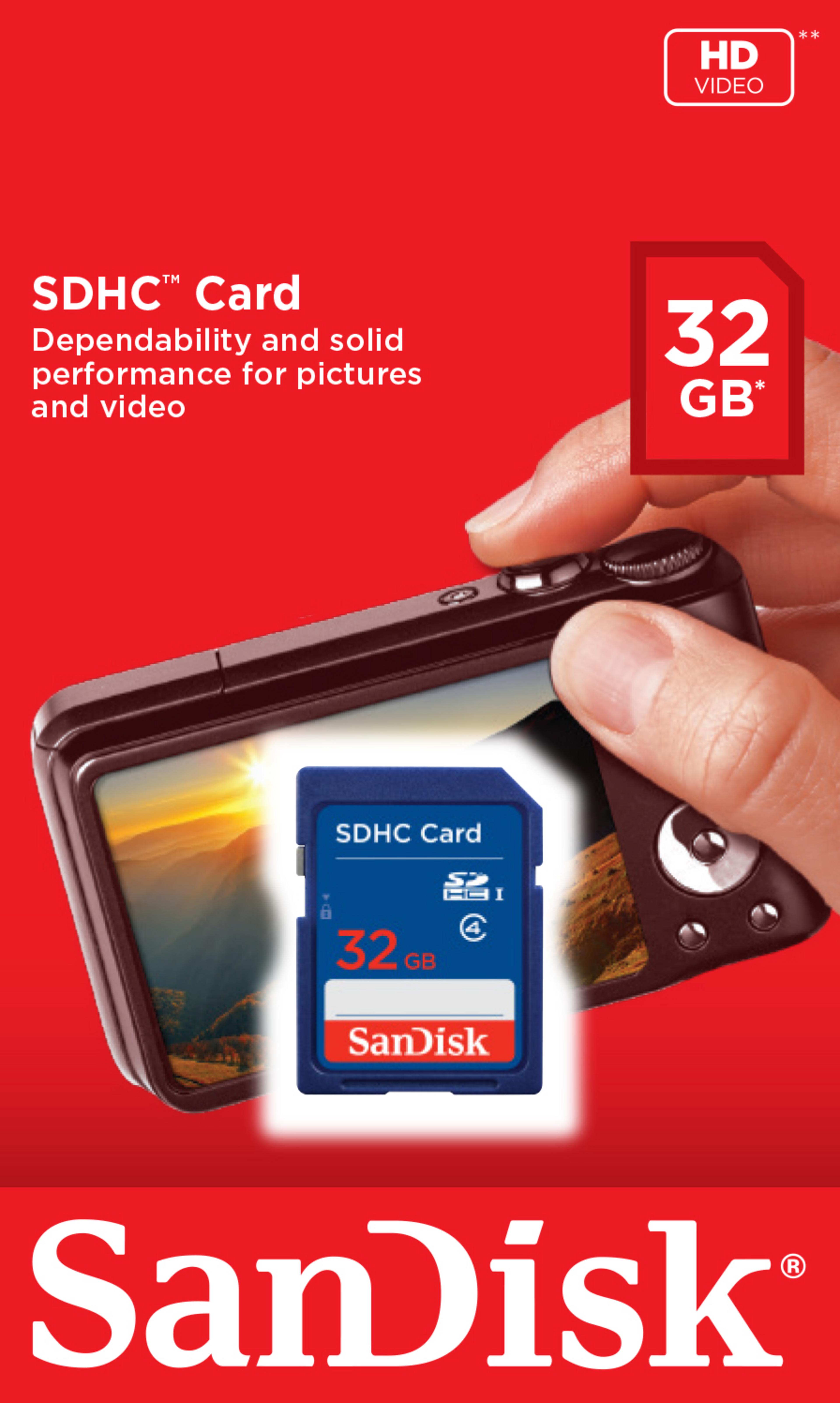 SanDisk SDHC Card 32GB Class 4