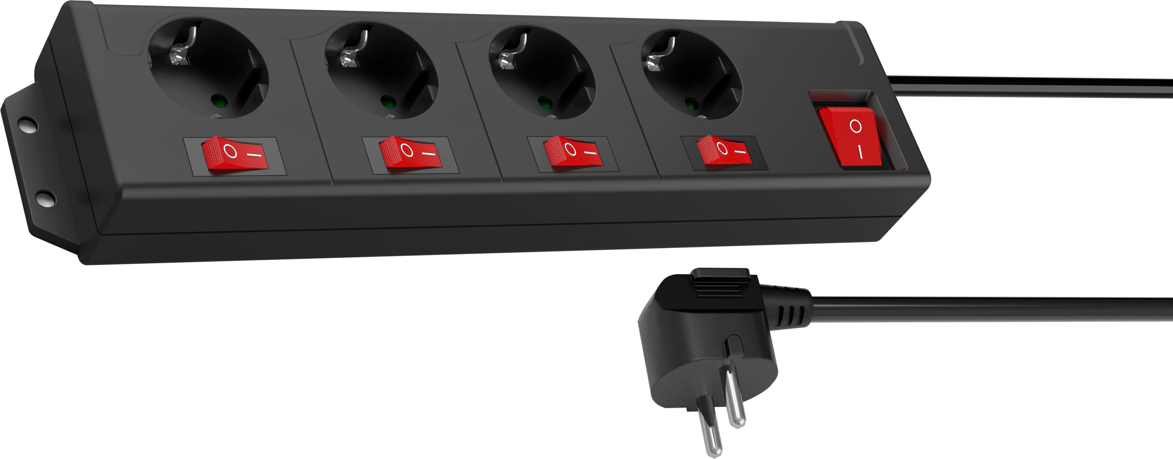 Power Strip 4-way 1.4m Switch