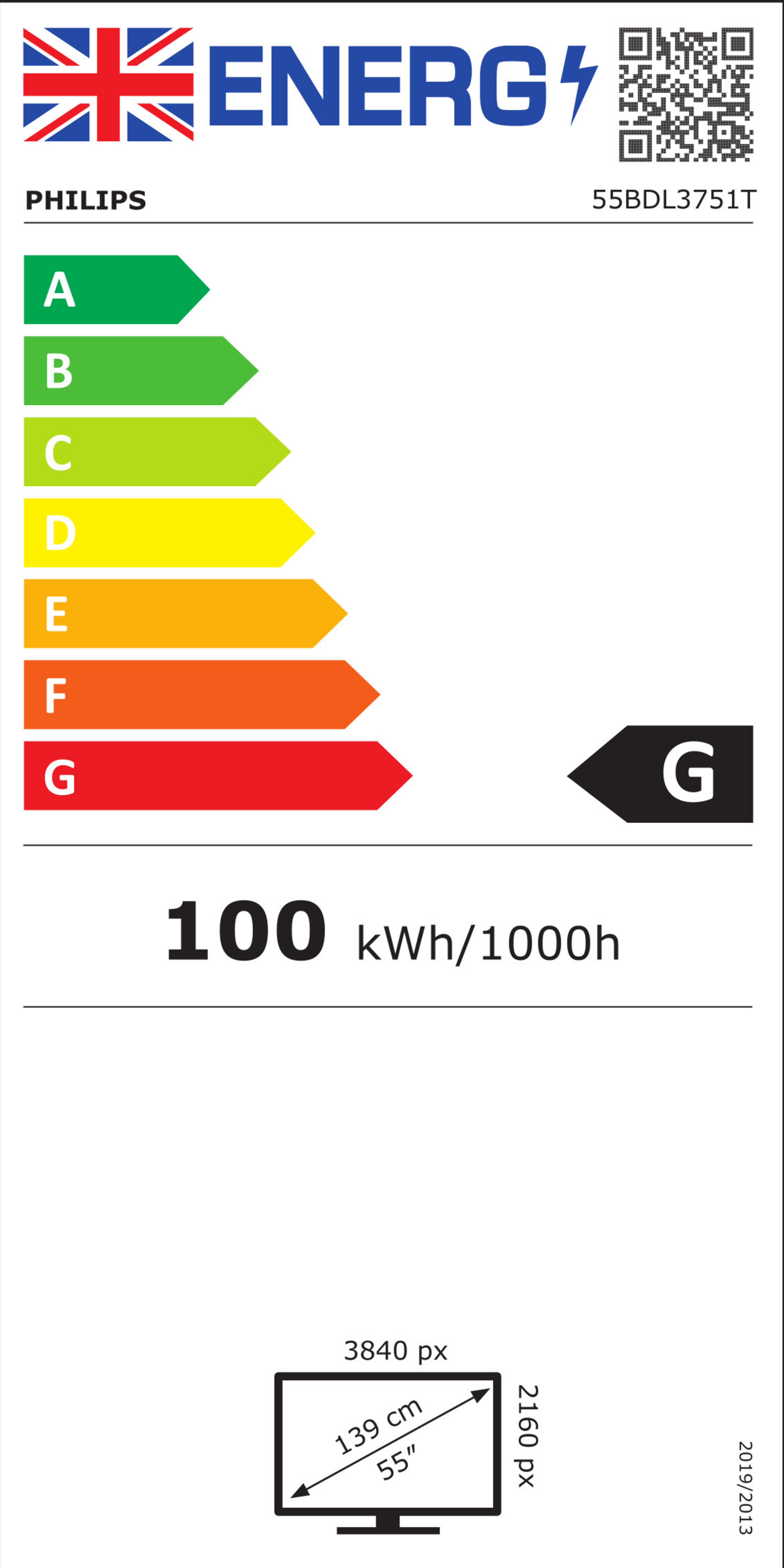 Philips 55BDL3751T Touch Display