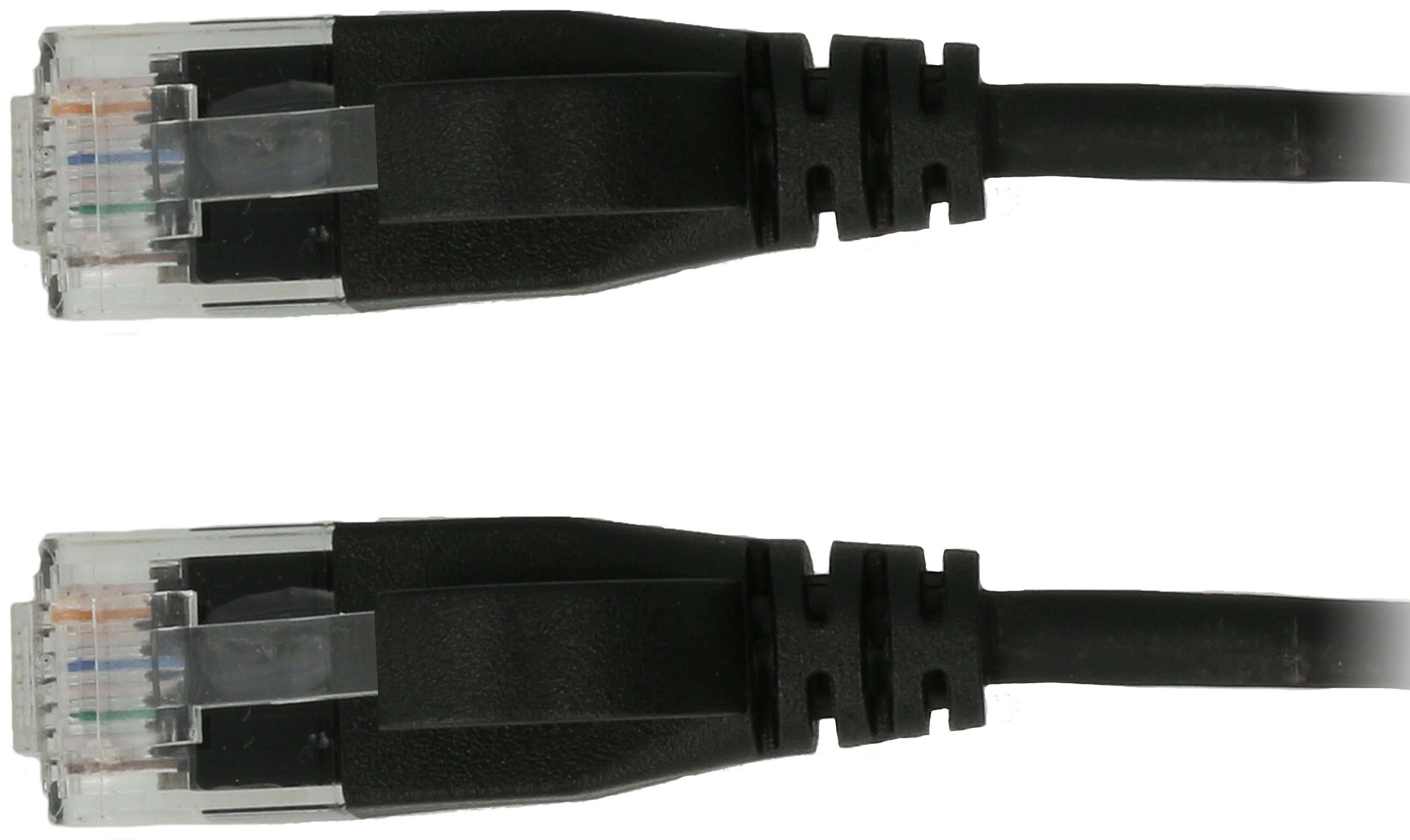 Patchkabel RJ45 U/UTP Cat6a 1,5m schwarz