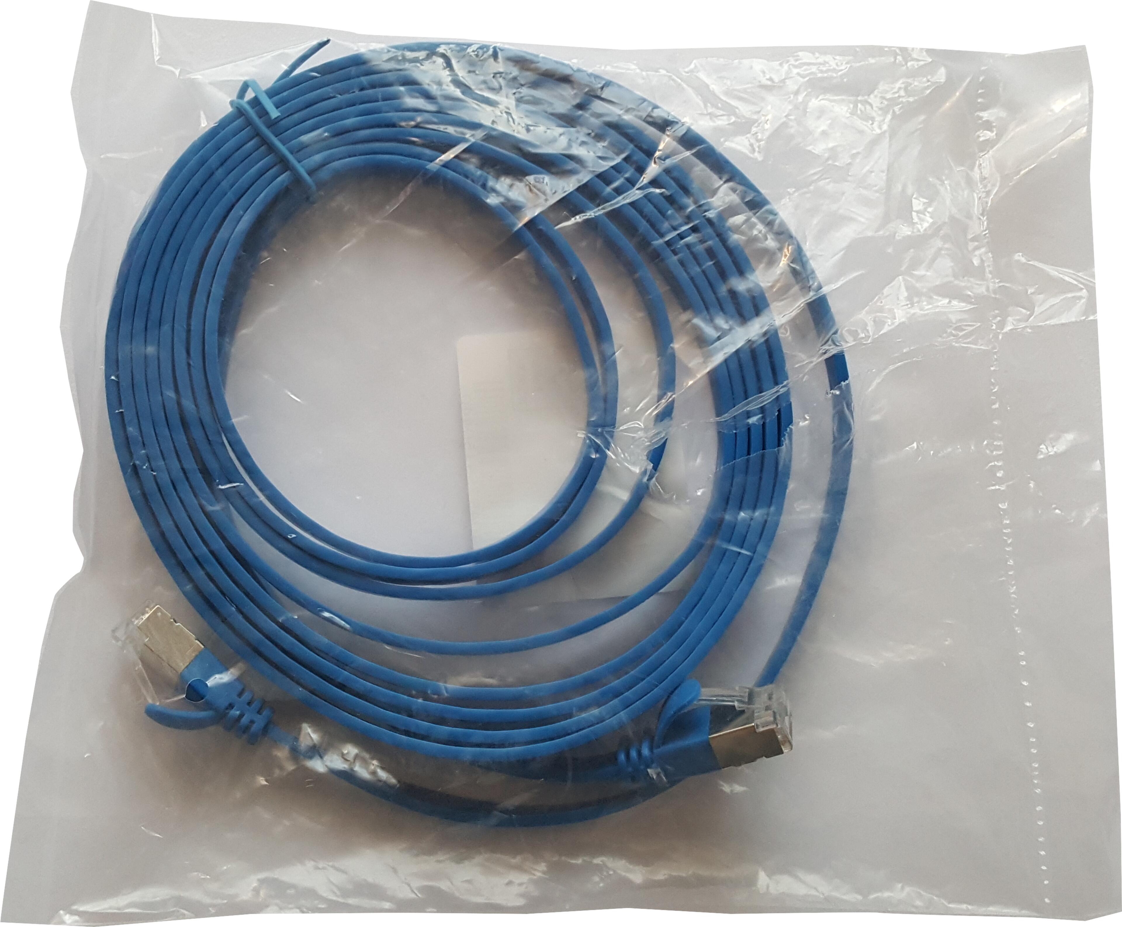 Patch Cable Flat RJ45 U/FTP Cat6a 2m