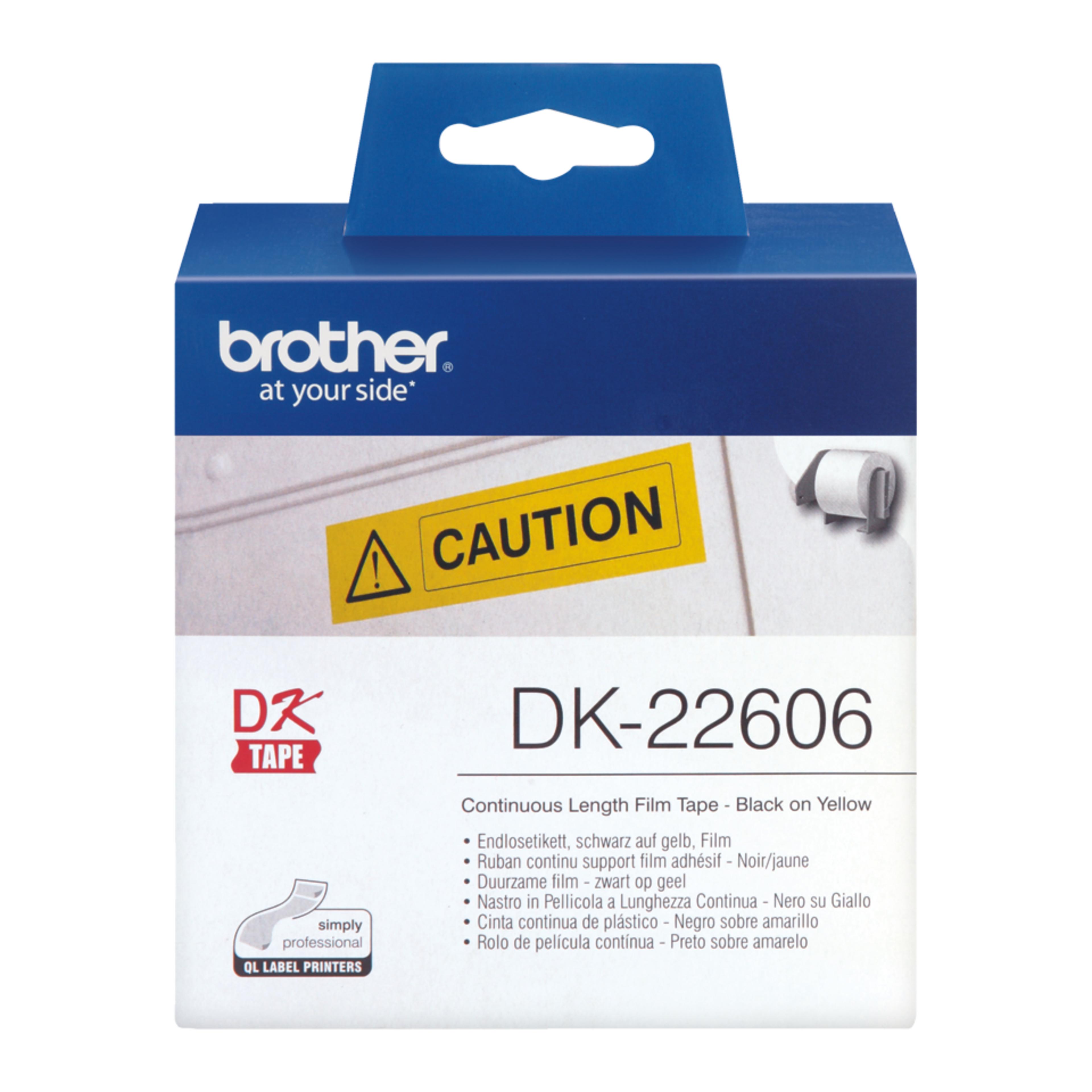 Nekonečné etikety Brother 62mmx15m žluté