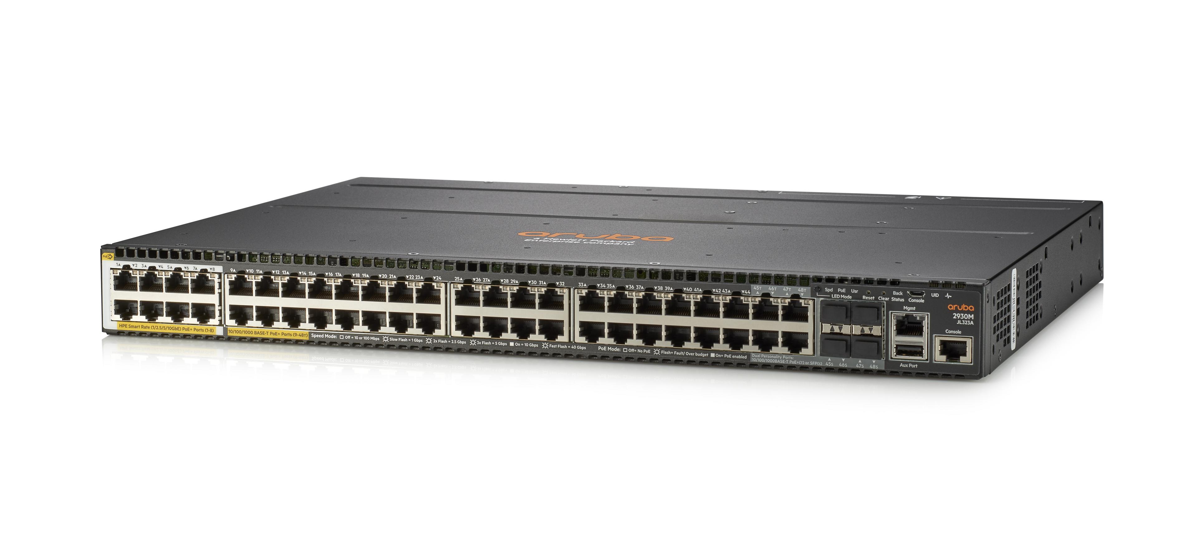 HPE Aruba 2930M 40G 8SR PoE+ Switch