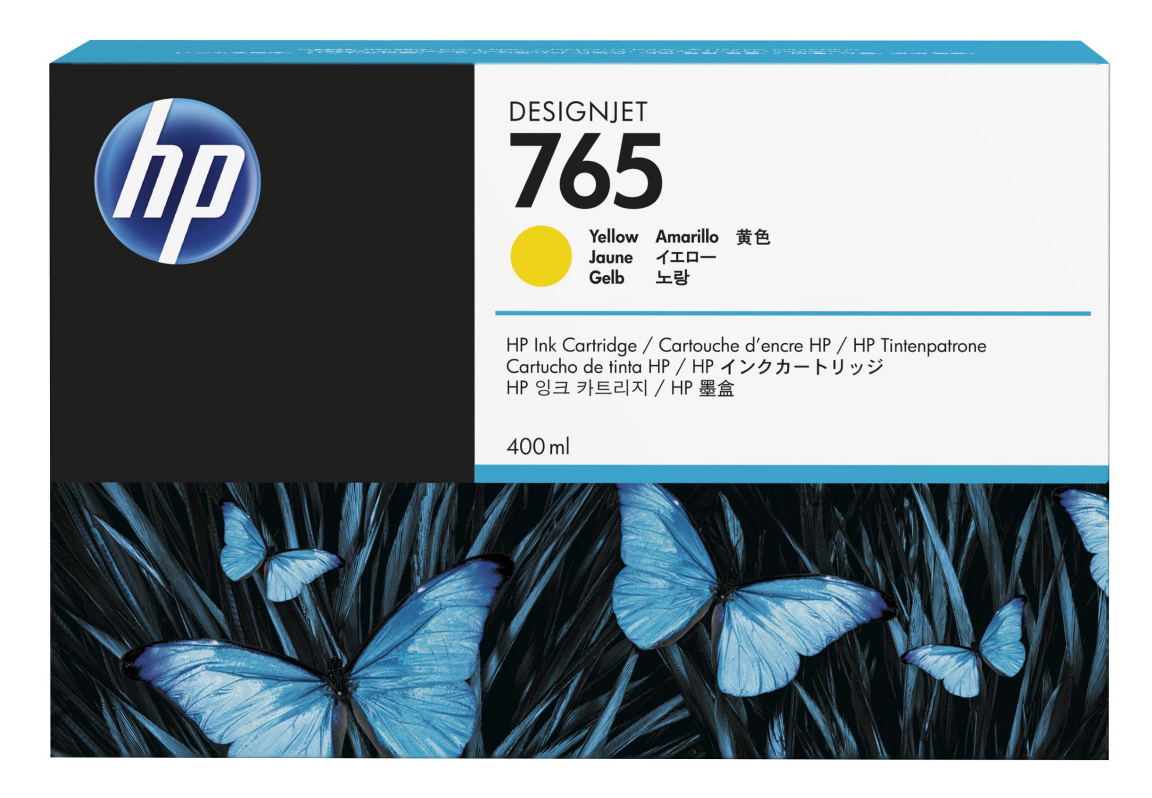 HP 765 Ink 400ml Yellow