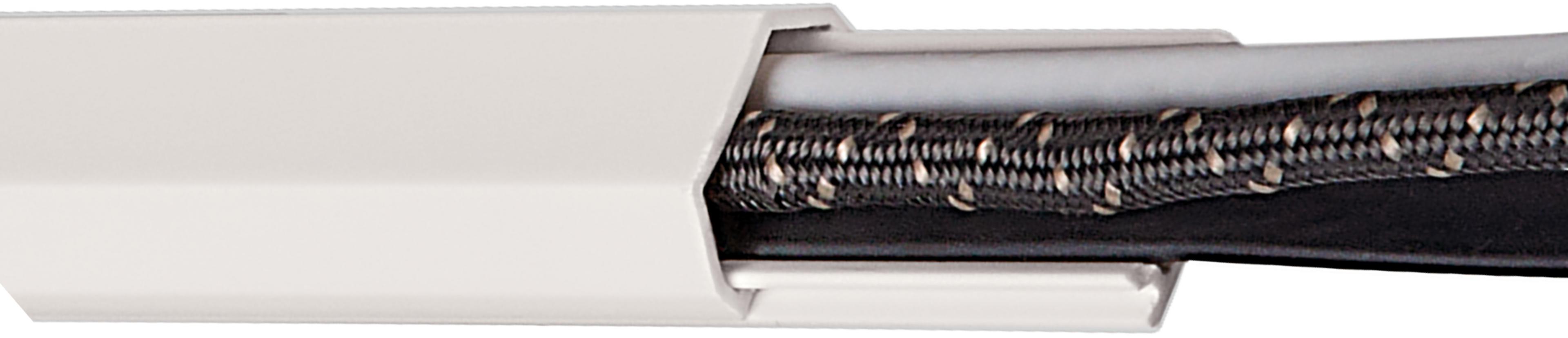 Square Cable Tidy 21x10mm 1m White 3x
