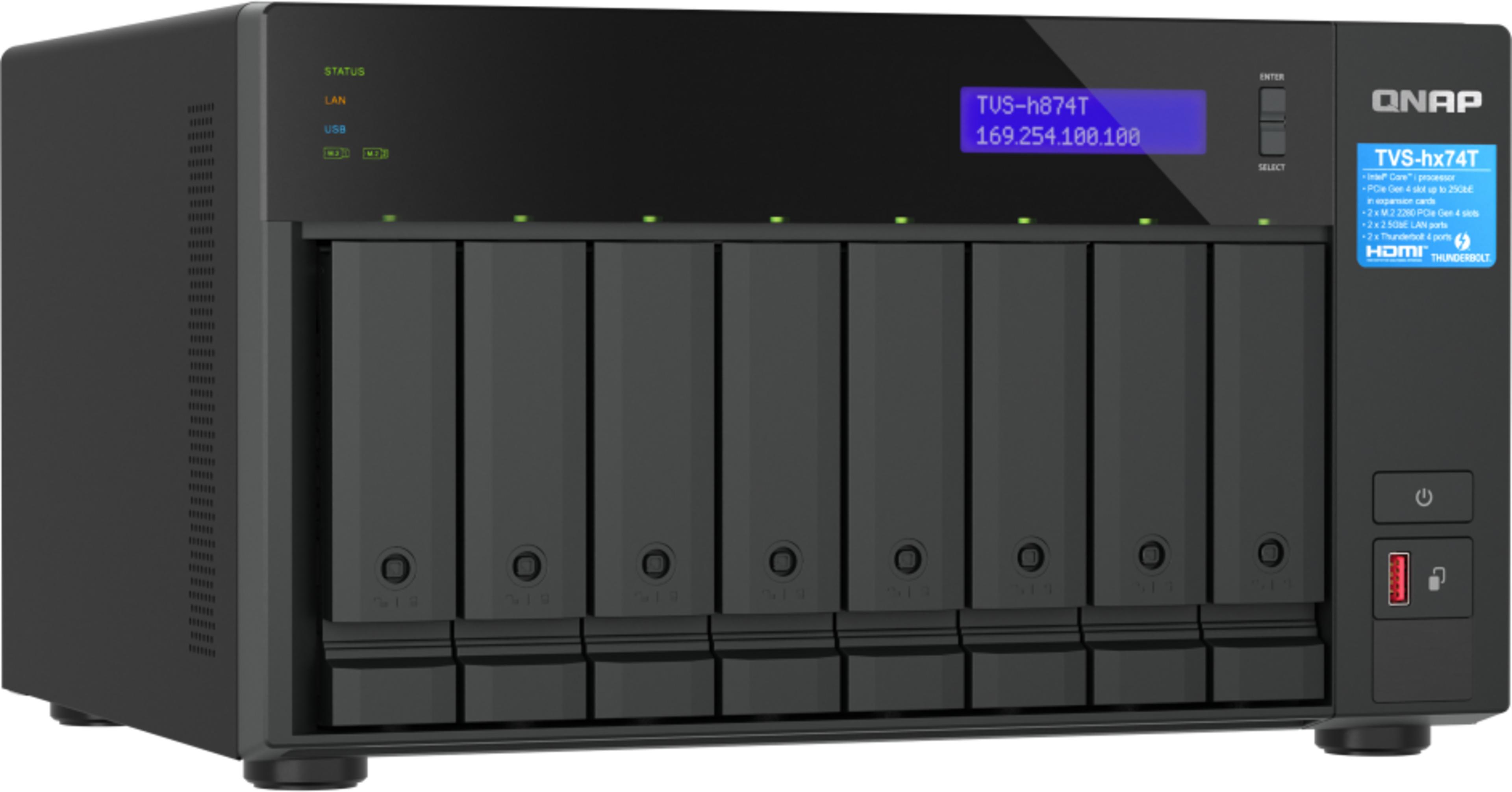 QNAP TVS-h874T 32GB 8-bay NAS