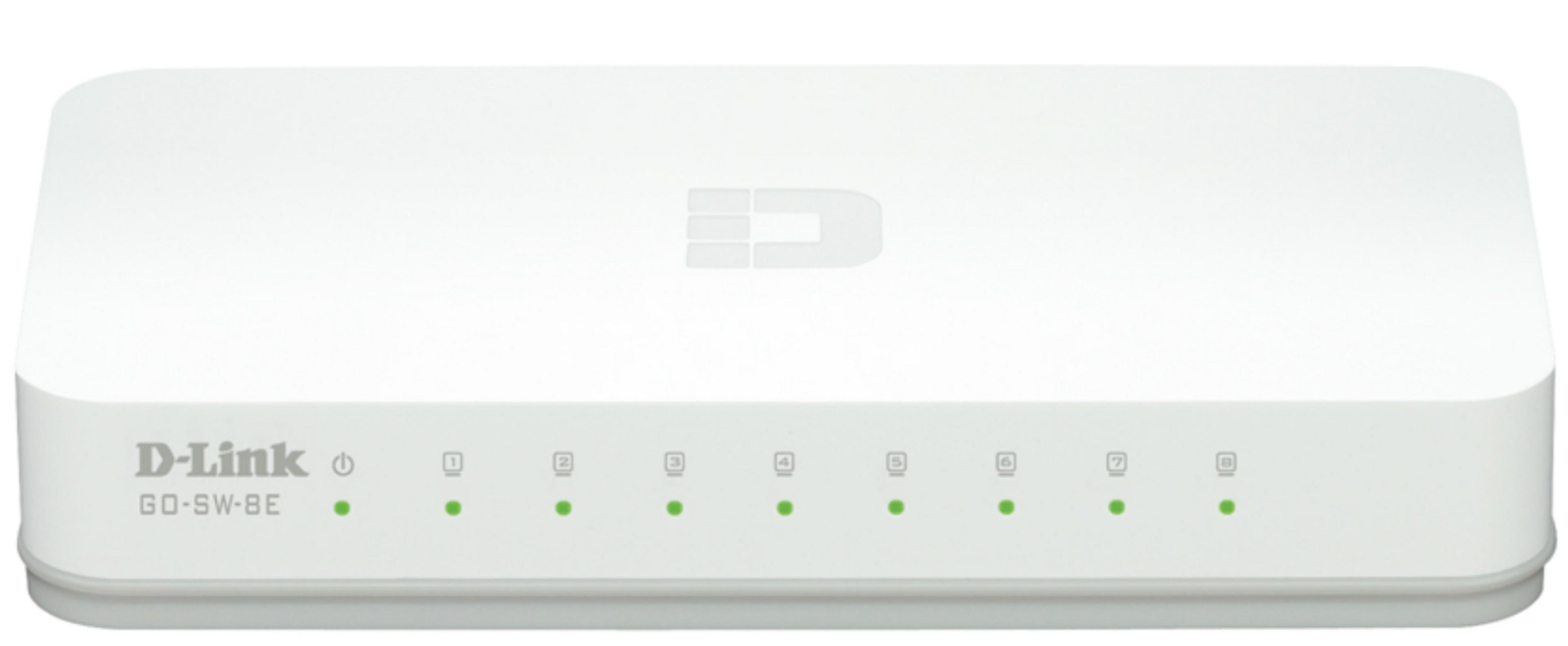 Prepínač D-Link GO-SW-8E