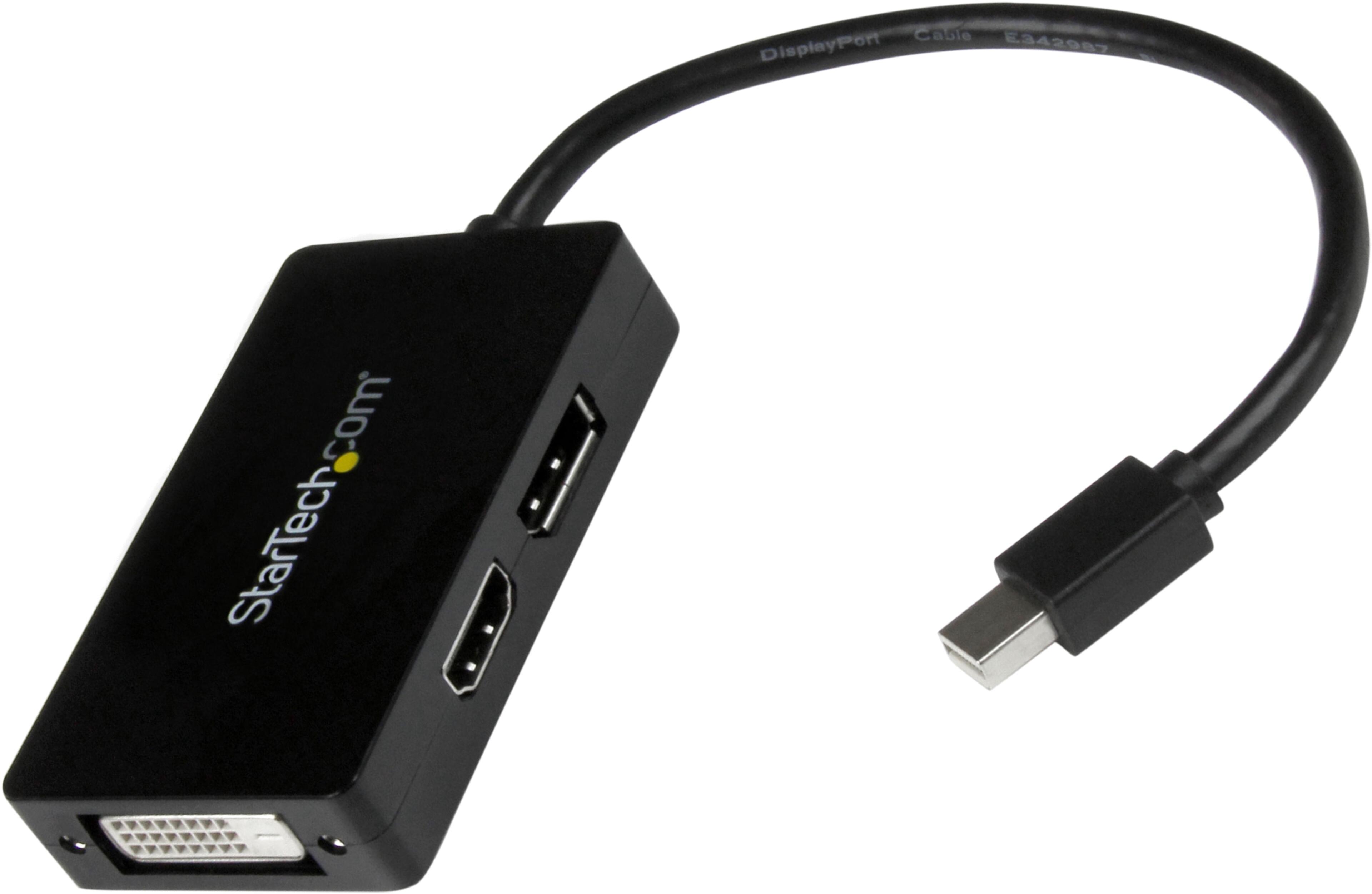 Adapter Mini DP/m - DP+DVI-D+HDMI/f