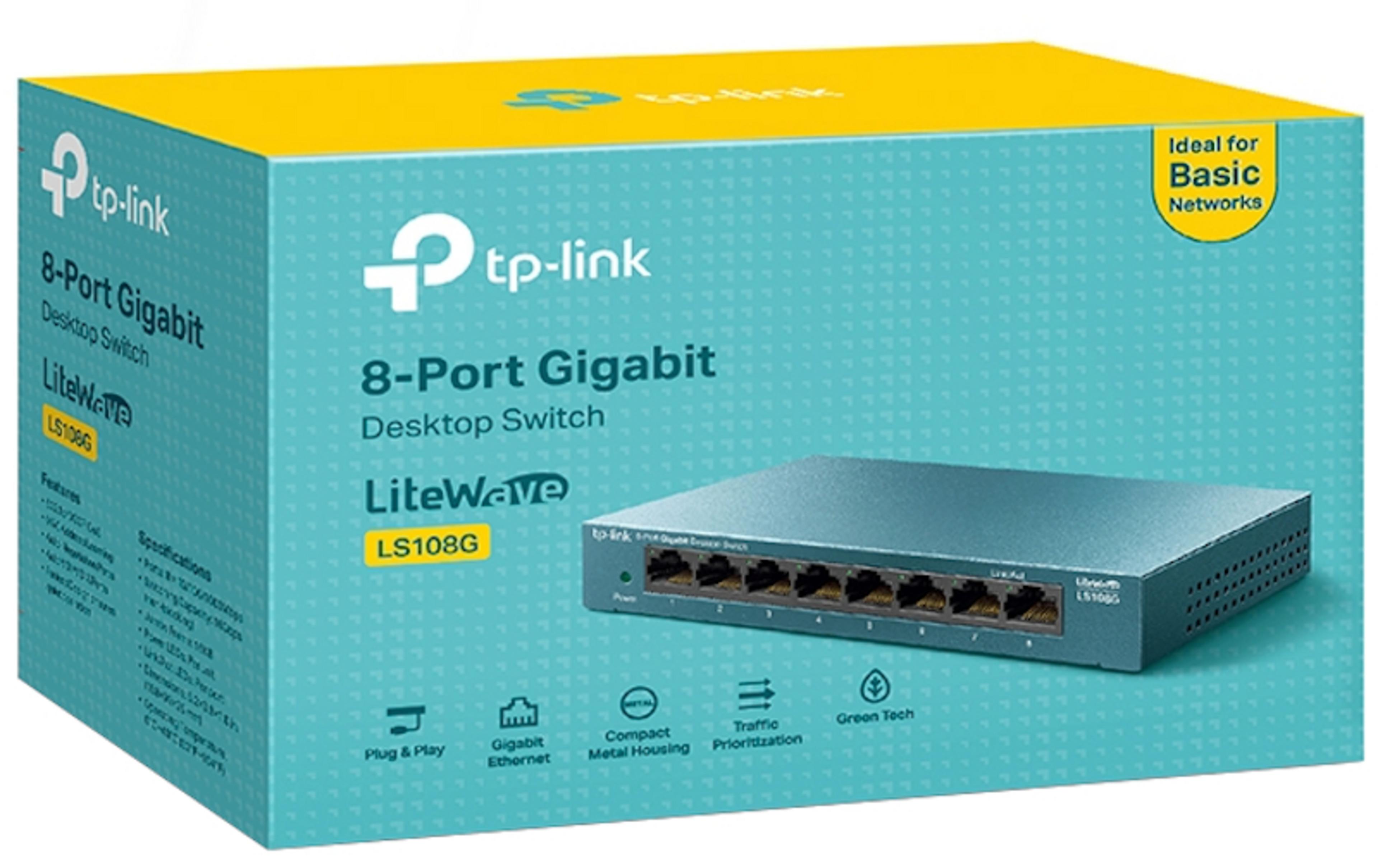 TP-LINK LS108G 8-port Desktop Switch