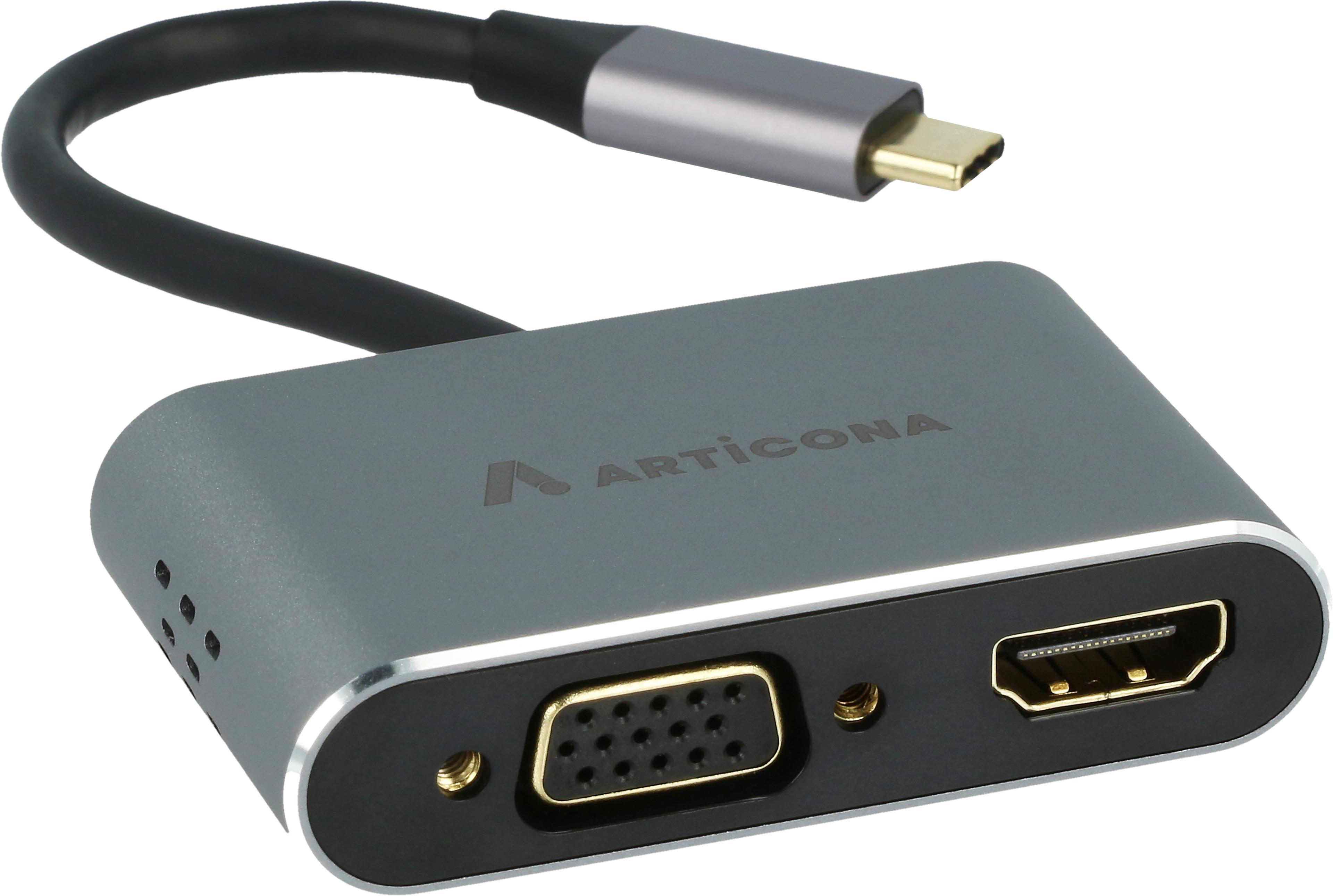 Adapter USB 3.0 C/m - HDMI+VGA+USB
