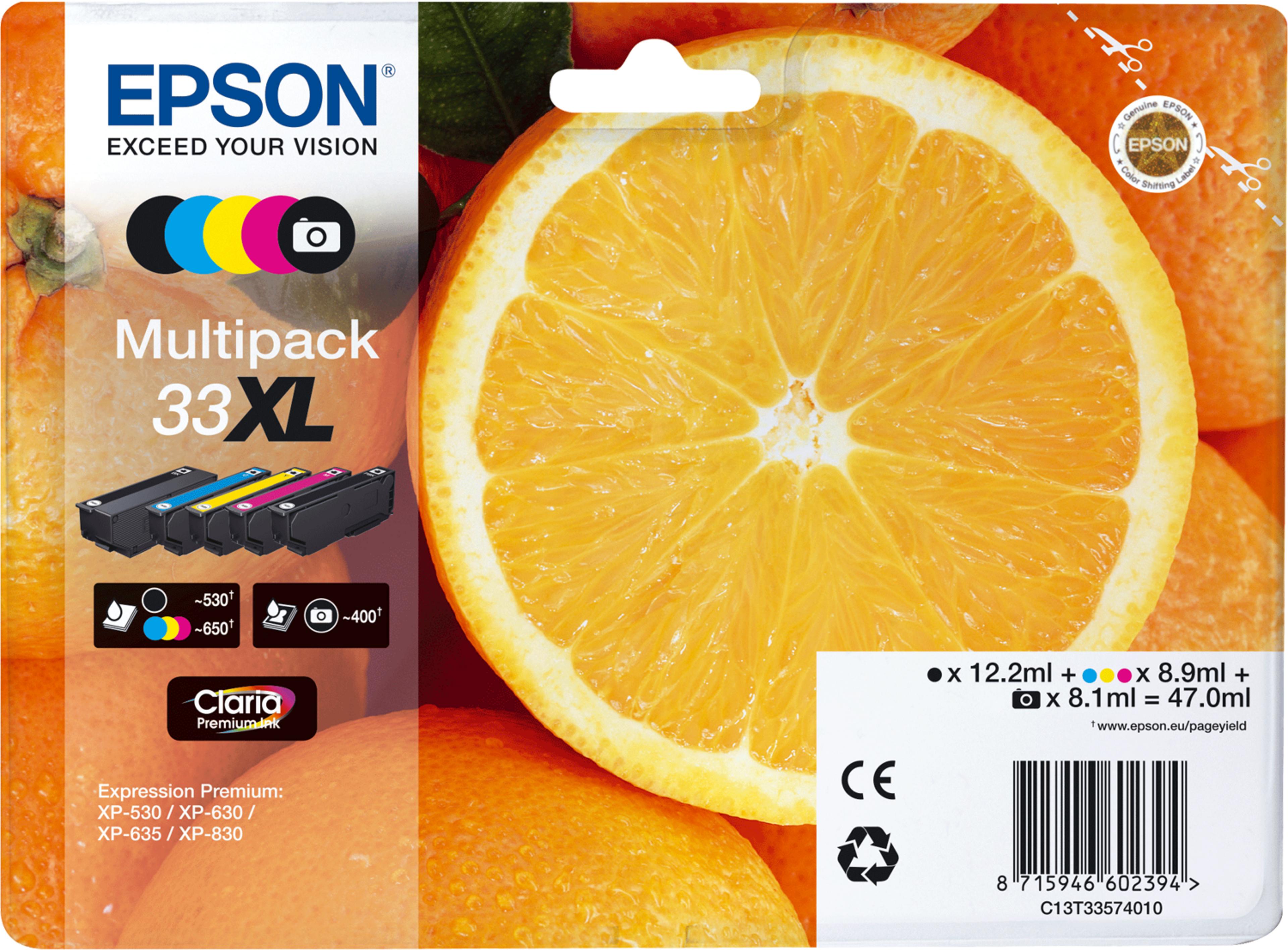 Epson 33XL Claria Multipack Ink