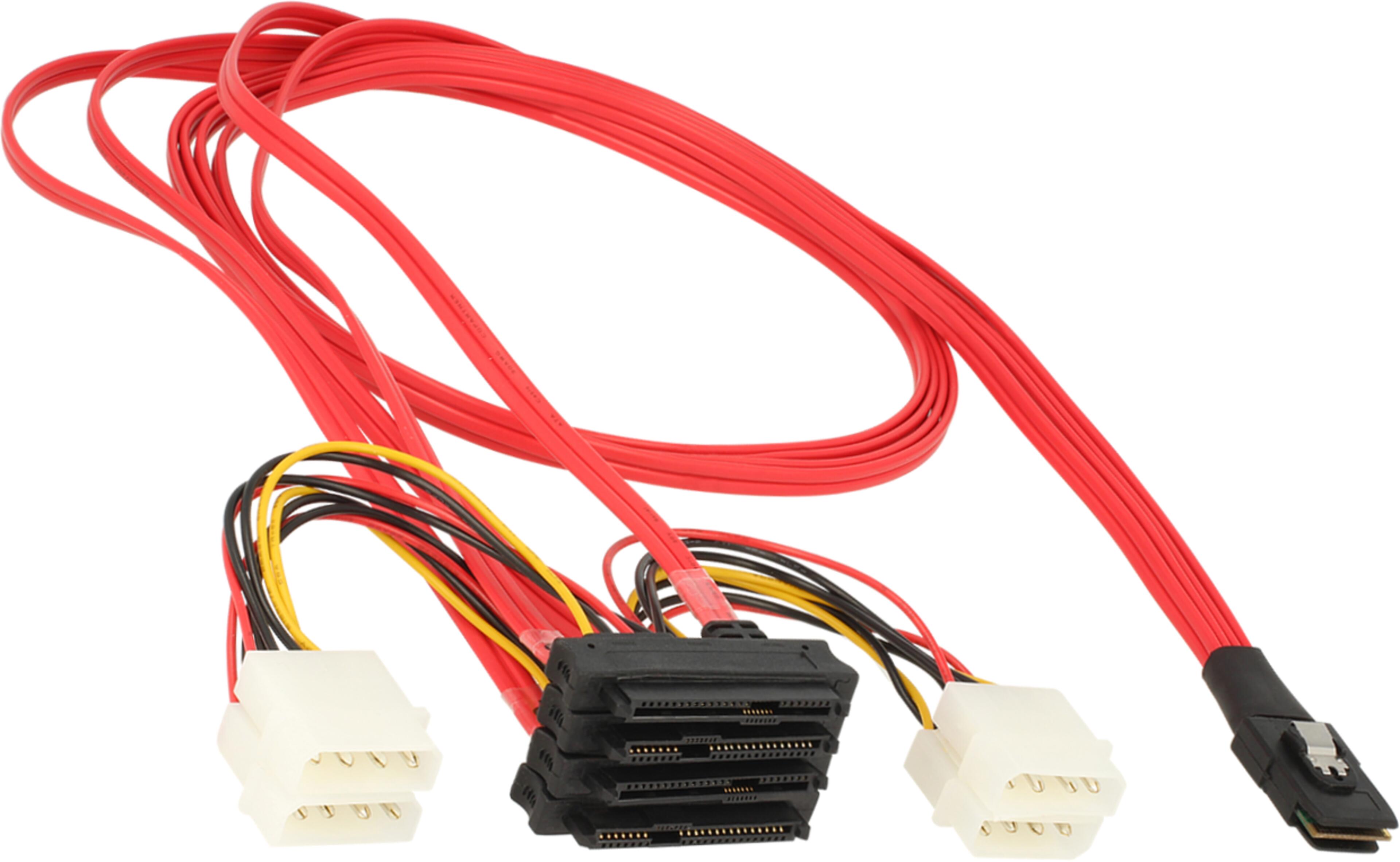 SAS Kabel intern SFF8087-4x SFF8482 1,0m